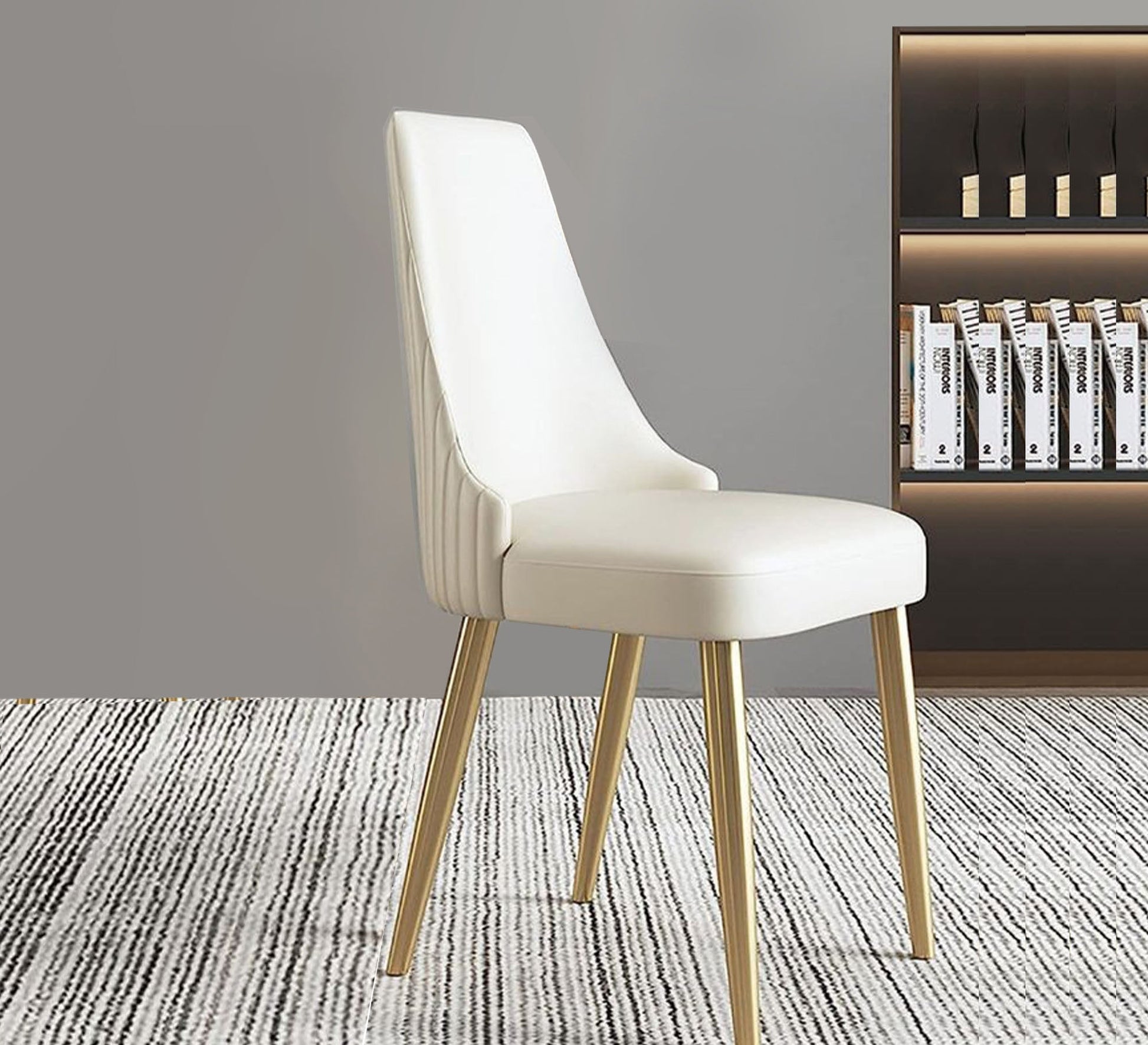 Chair with ribbed backrest - Vitrine Furniture - Furniture