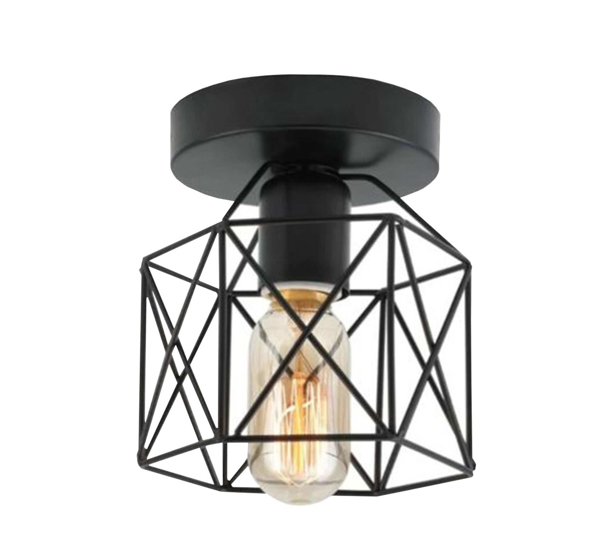 Chandelier cage hollow oval bulb - Vitrine Furniture - Chandeliers
