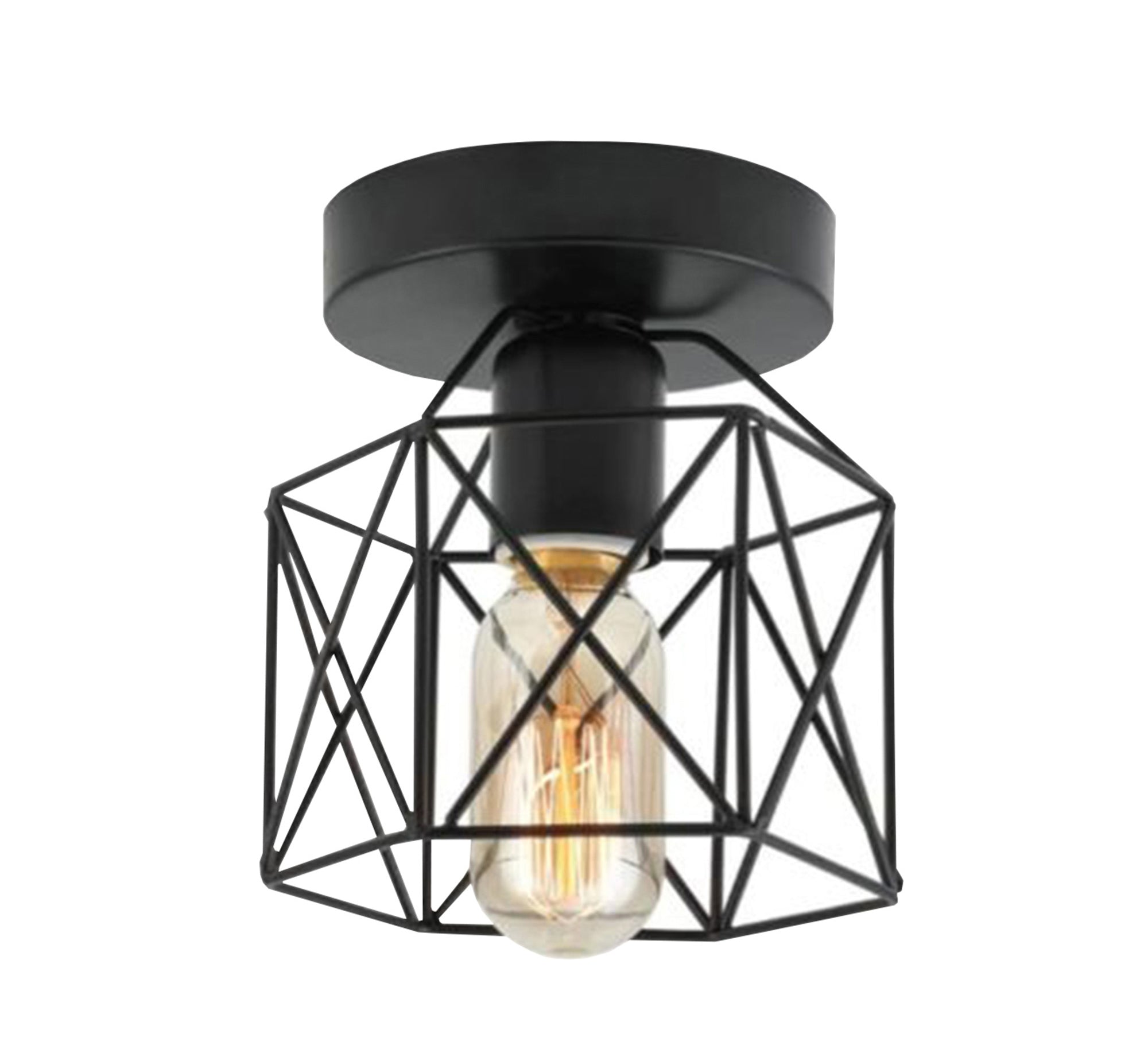 Chandelier cage hollow oval bulb - Vitrine Furniture - Chandeliers