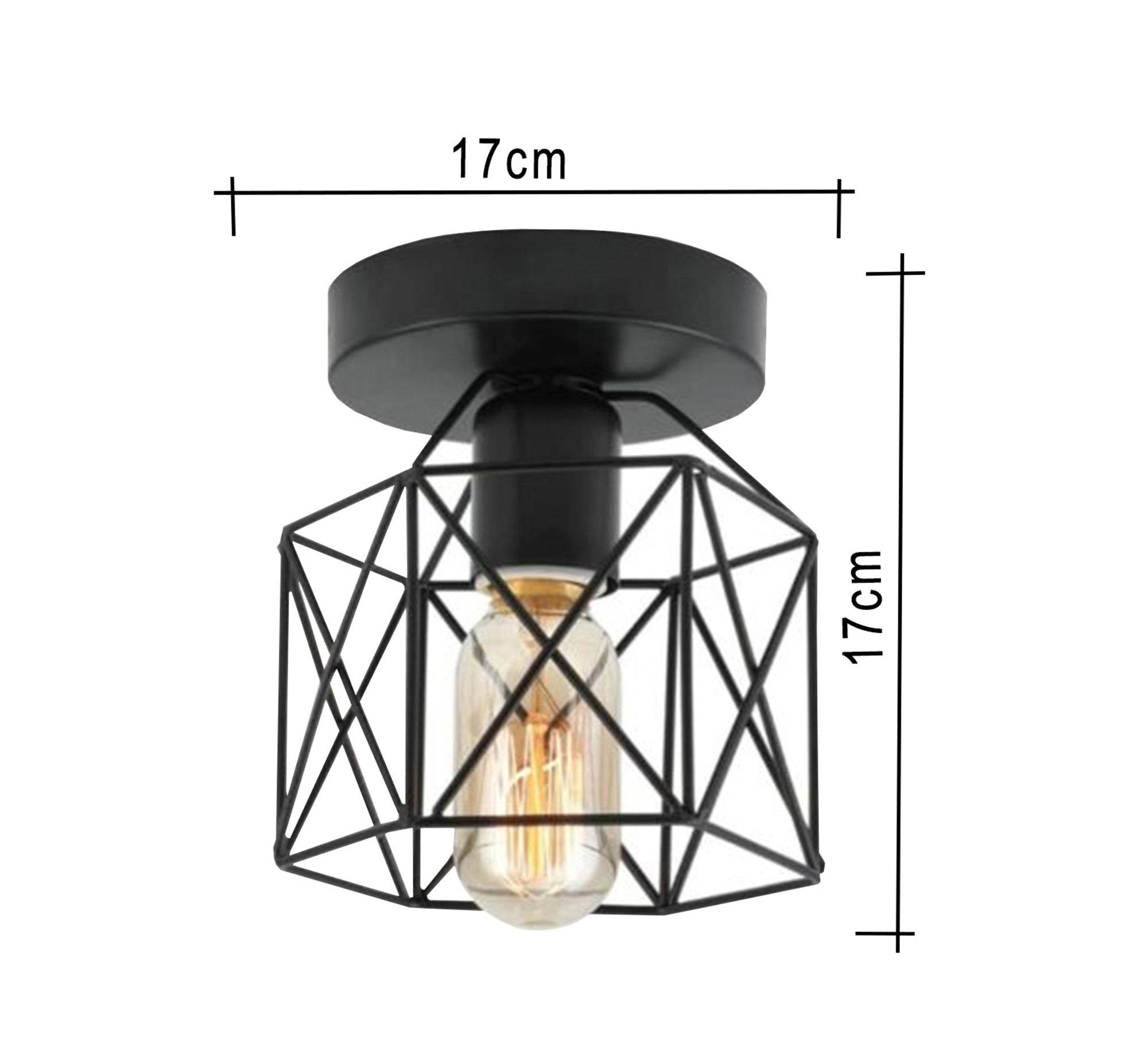Chandelier cage hollow oval bulb - Vitrine Furniture - Chandeliers