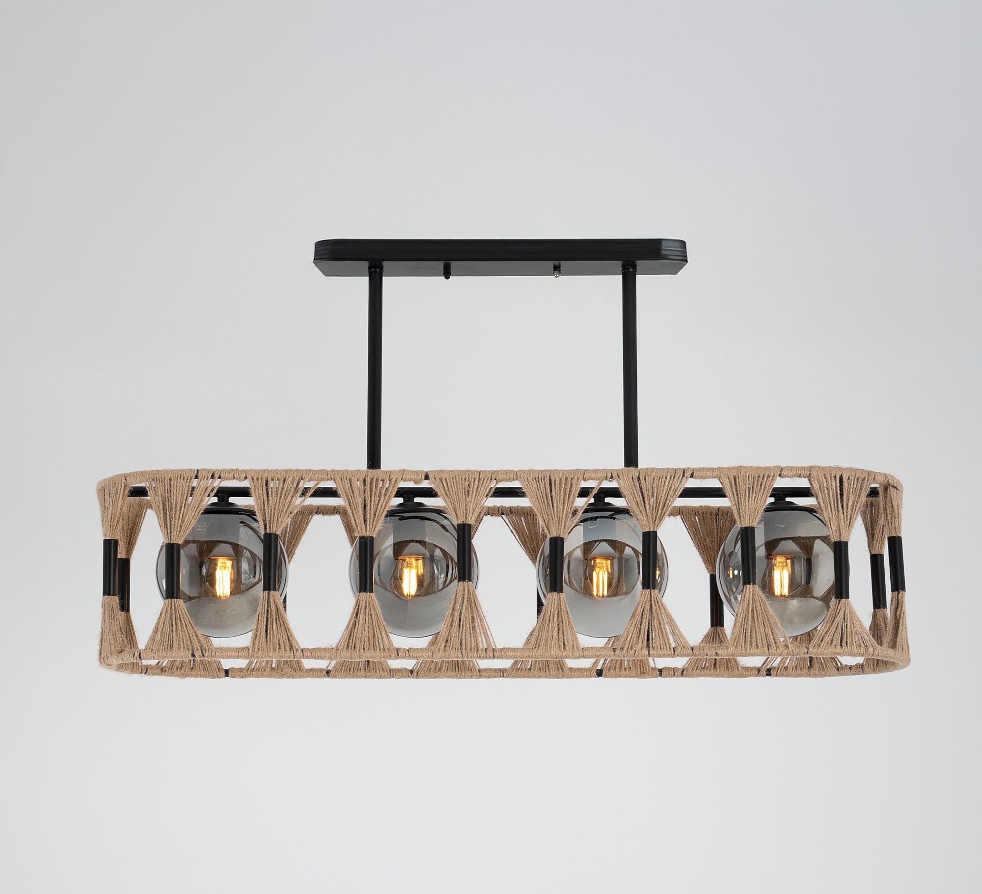 Chandelier with a black metal frame - Vitrine Furniture - Ceiling lights