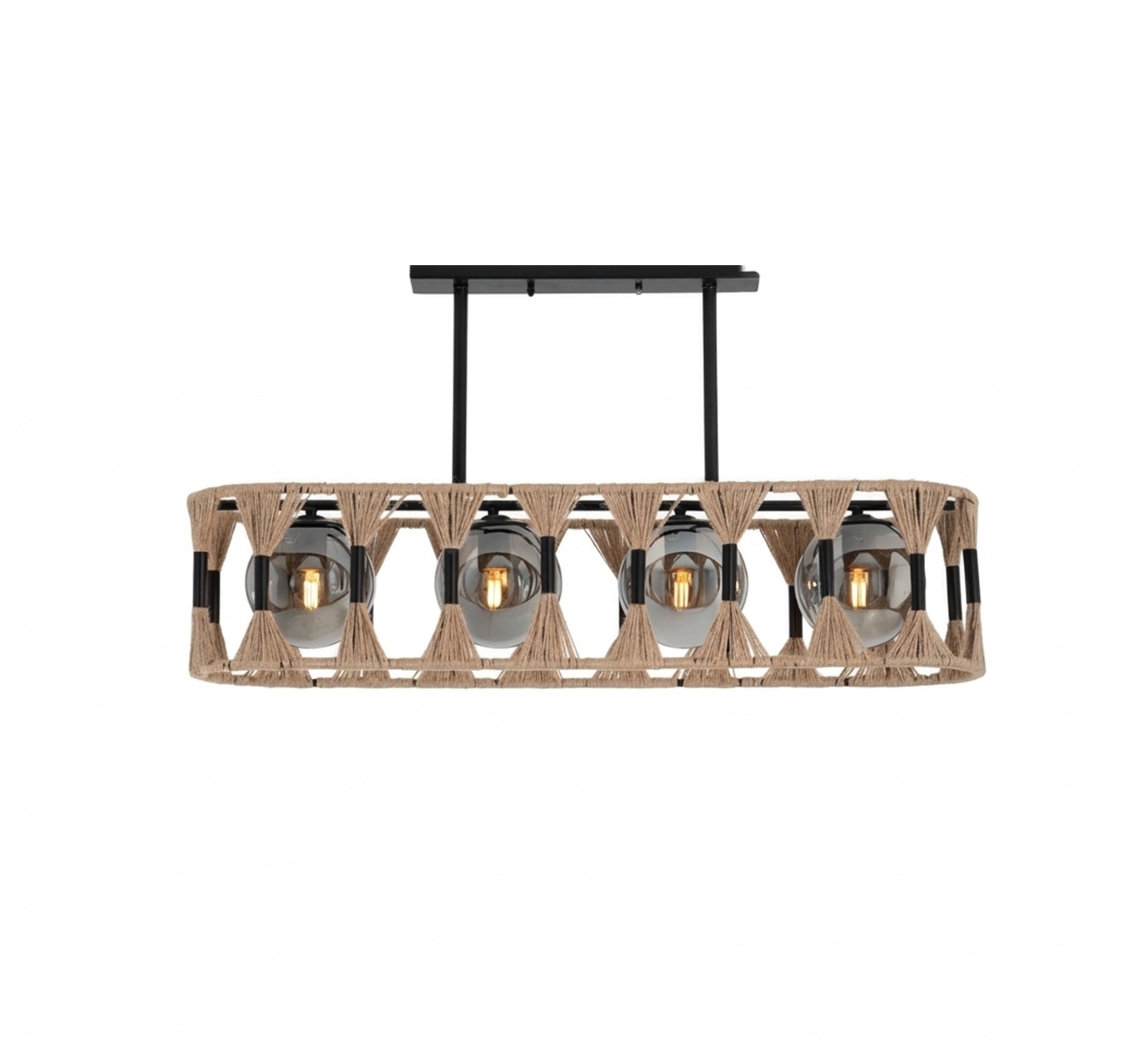 Chandelier with a black metal frame - Vitrine Furniture - Ceiling lights