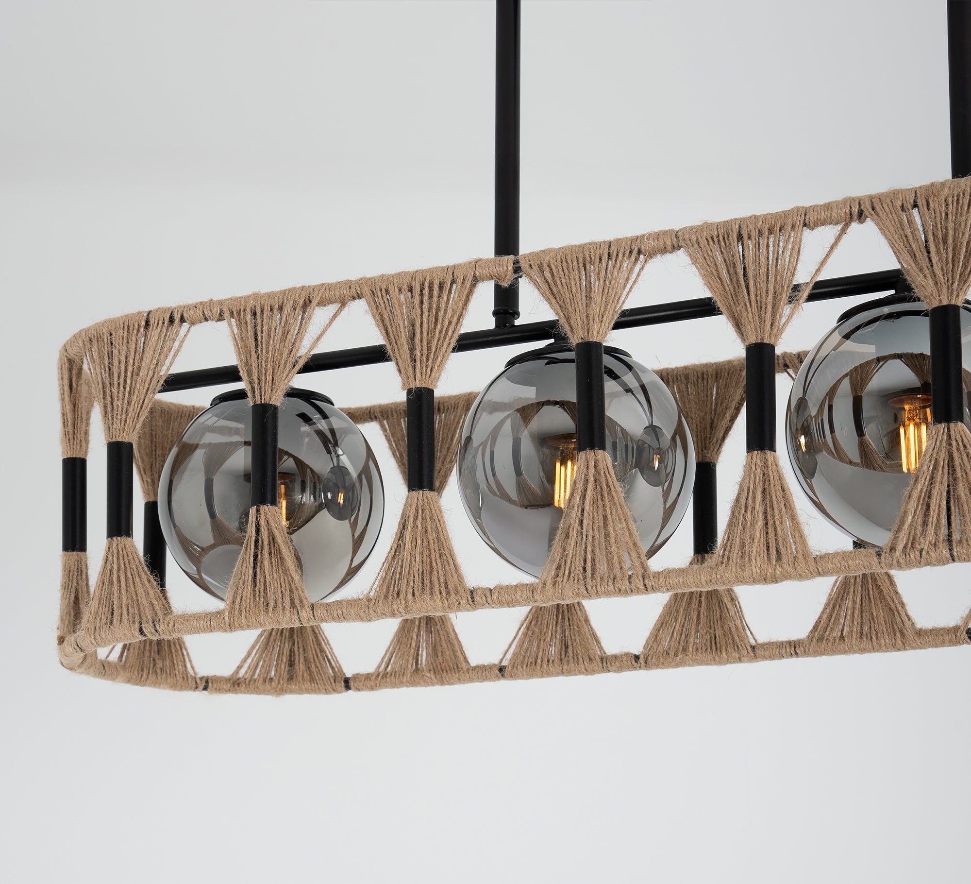 Chandelier with a black metal frame - Vitrine Furniture - Ceiling lights