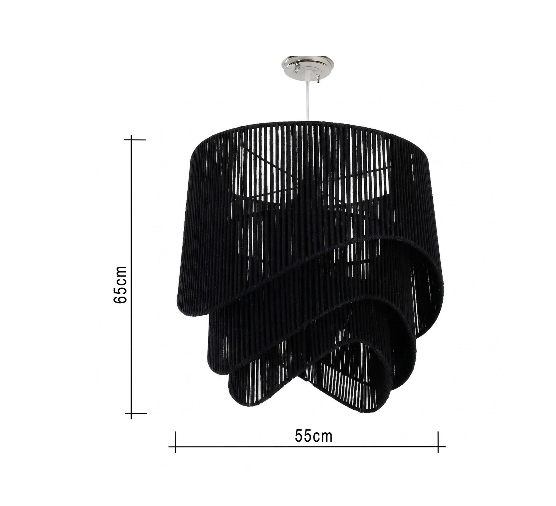 Chandelier with a flowing, overlapping layered design - Vitrine Furniture - Ceiling lights