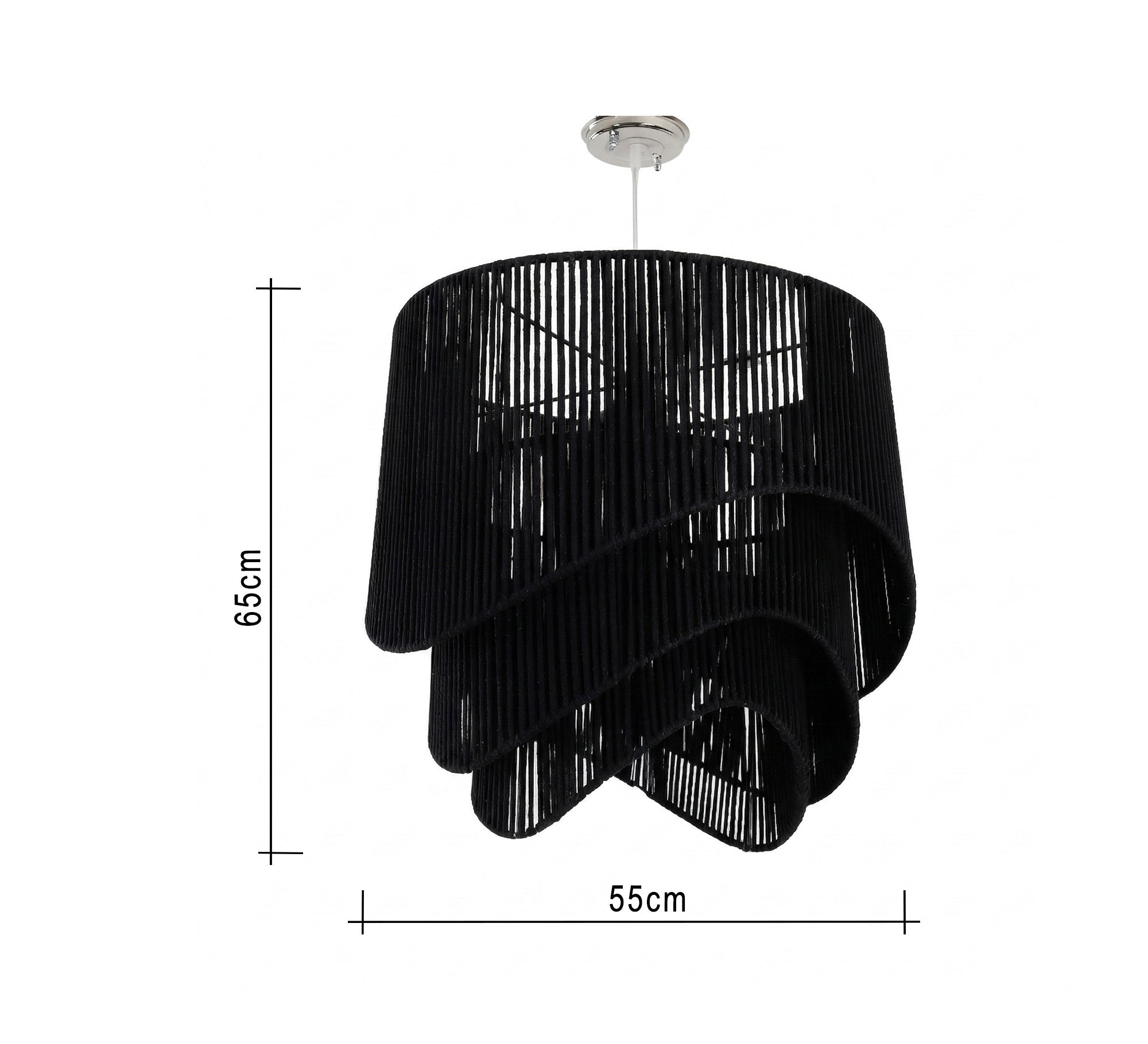 Chandelier with a flowing, overlapping layered design - Vitrine Furniture - Ceiling lights