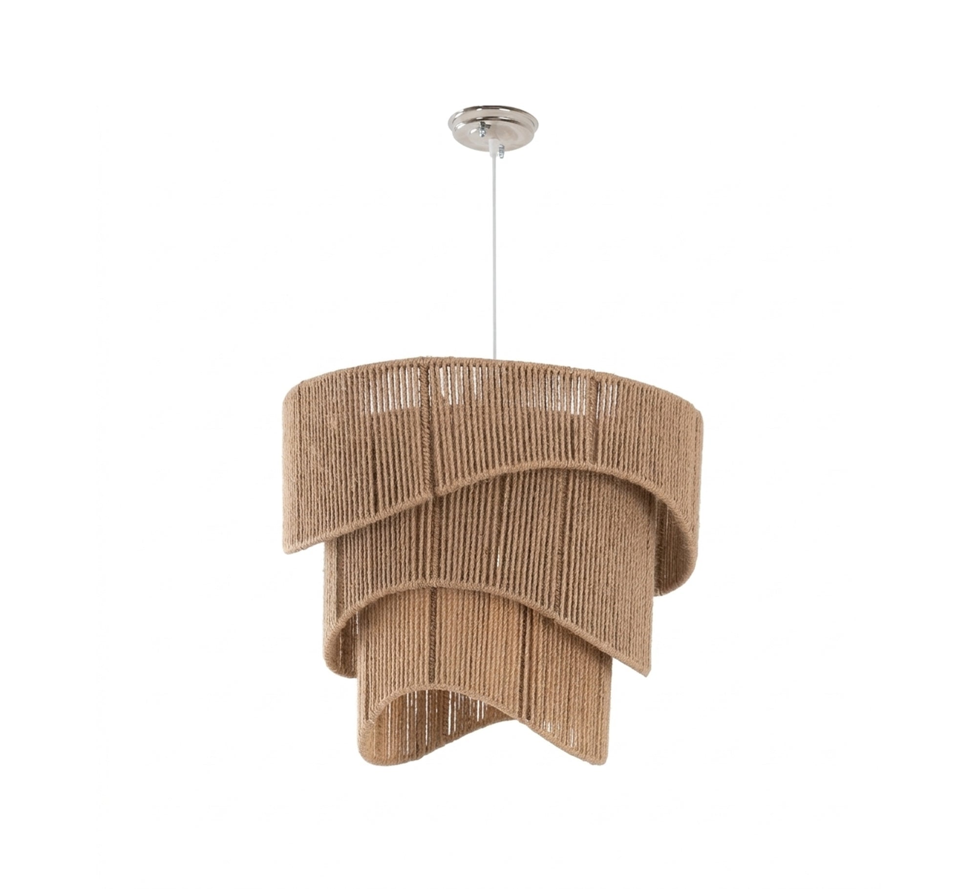 Chandelier with a geometric design, three cylindrical layers - Vitrine Furniture - Ceiling lights