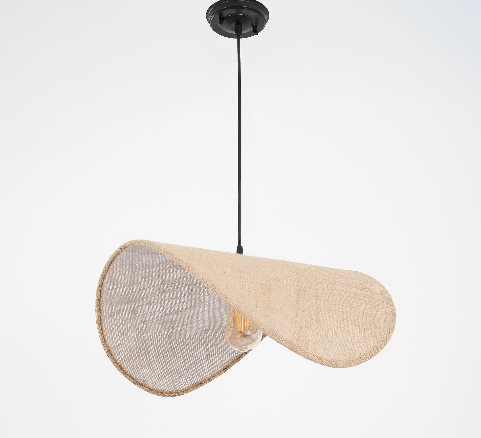 Chandelier with a sculpted wave design - Vitrine Furniture - Ceiling lights