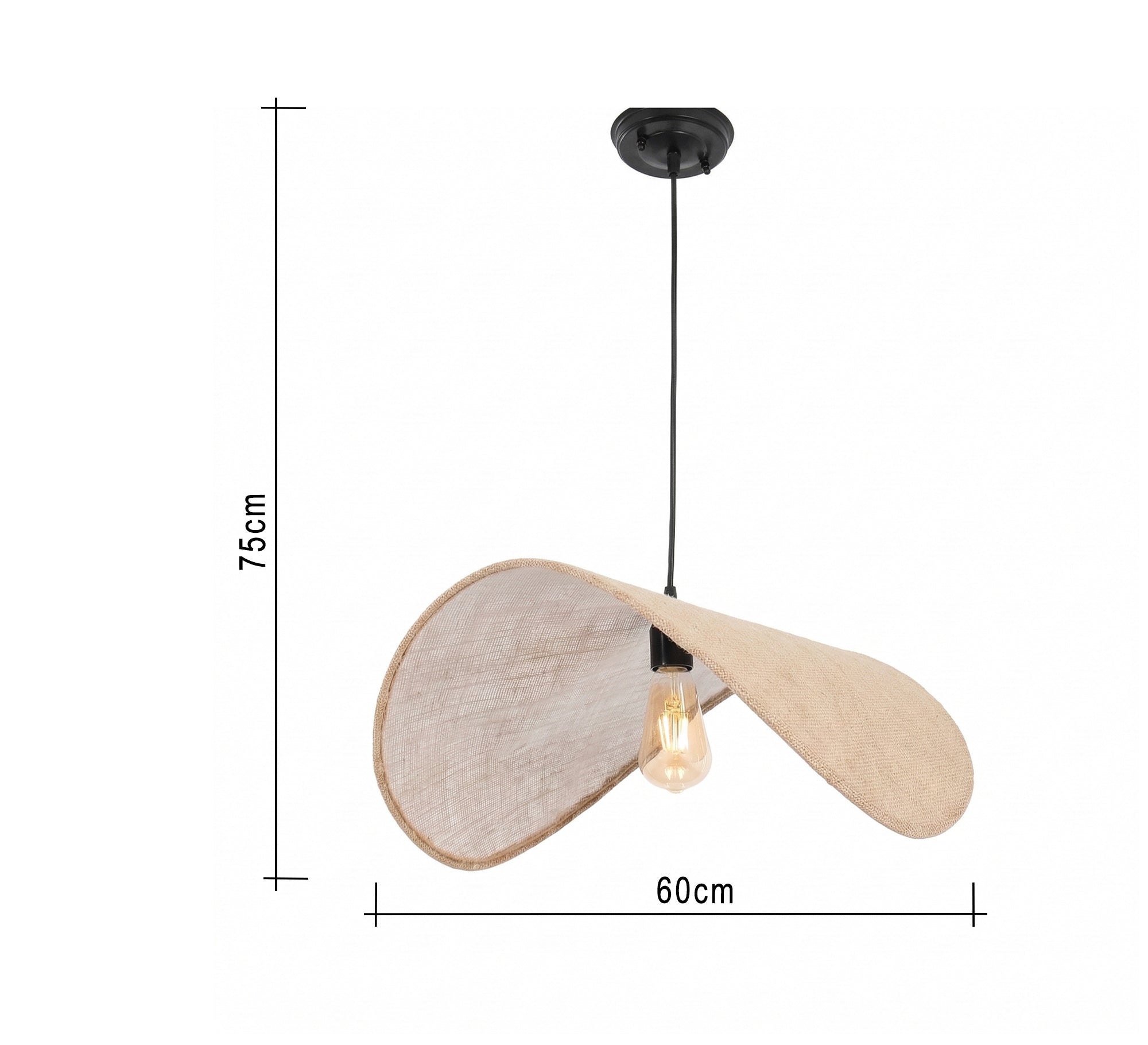 Chandelier with a sculpted wave design - Vitrine Furniture - Ceiling lights