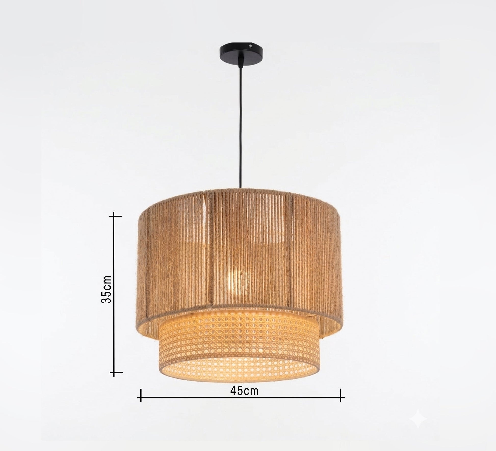 Chandelier with an interlocking tiered design - Vitrine Furniture - Ceiling lights