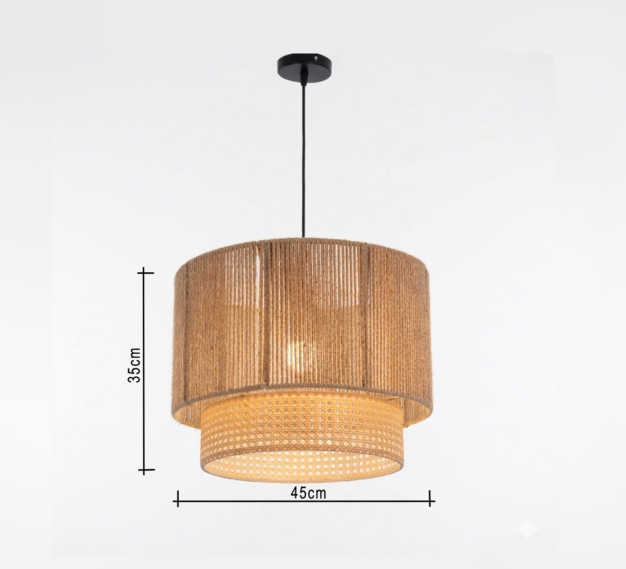 Chandelier with an interlocking tiered design - Vitrine Furniture - Ceiling lights