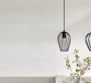 Chandelier with hollow oval pendant - Vitrine Furniture - Lighting