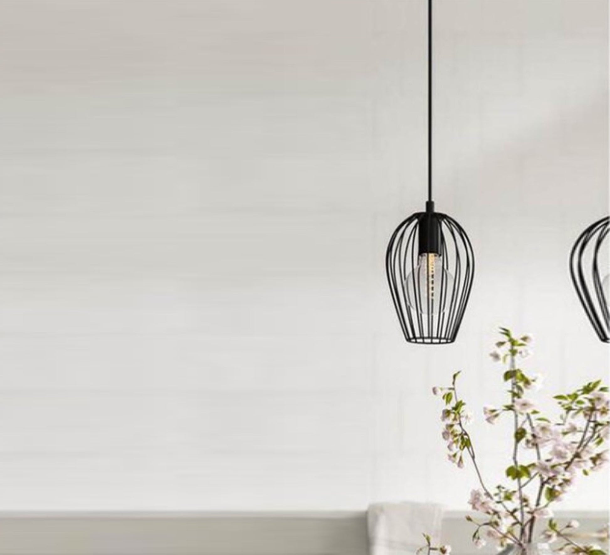 Chandelier with hollow oval pendant - Vitrine Furniture - Lighting