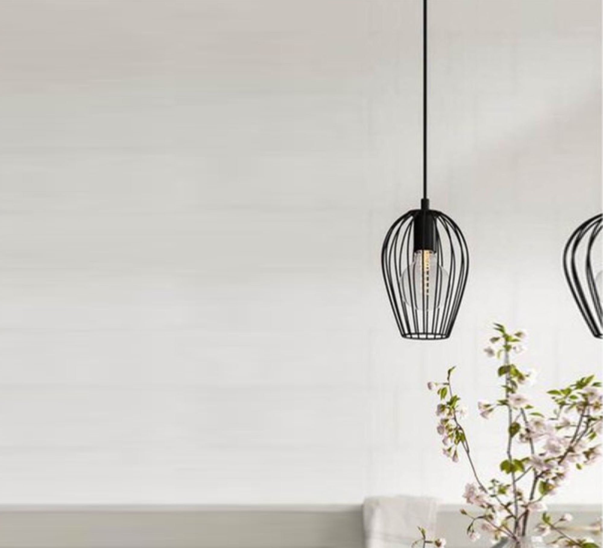 Chandelier with hollow oval pendant - Vitrine Furniture - Lighting