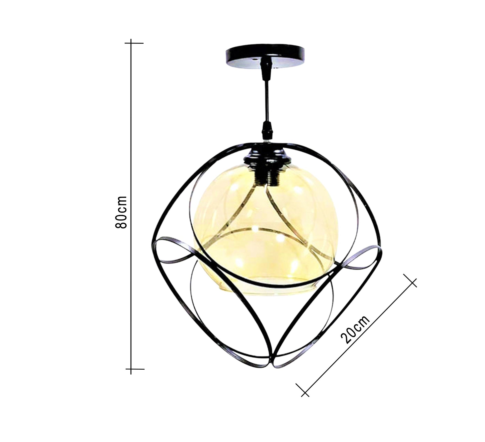 Chandelier with interlocking circles pendant - Vitrine Furniture - Lighting