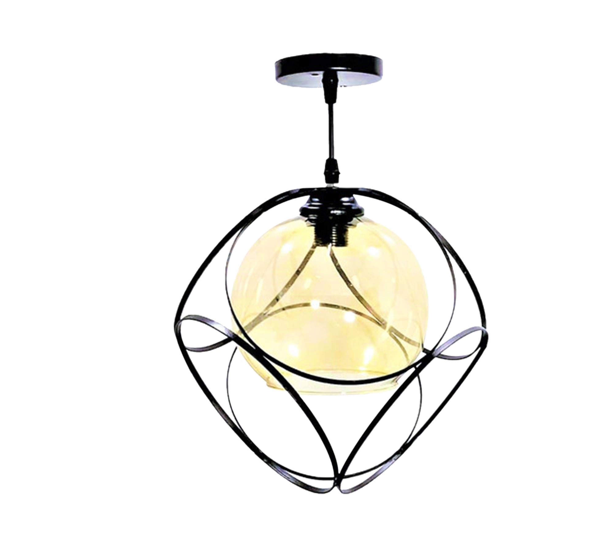 Chandelier with interlocking circles pendant - Vitrine Furniture - Lighting