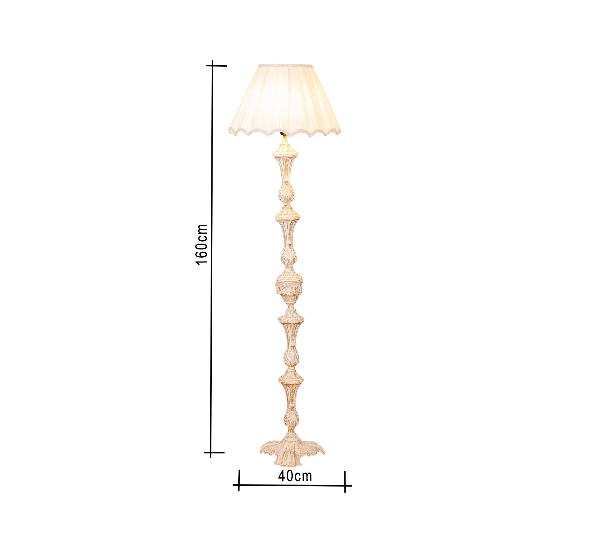 Charming floor lighting with antique lines - Vitrine Furniture - Lighting