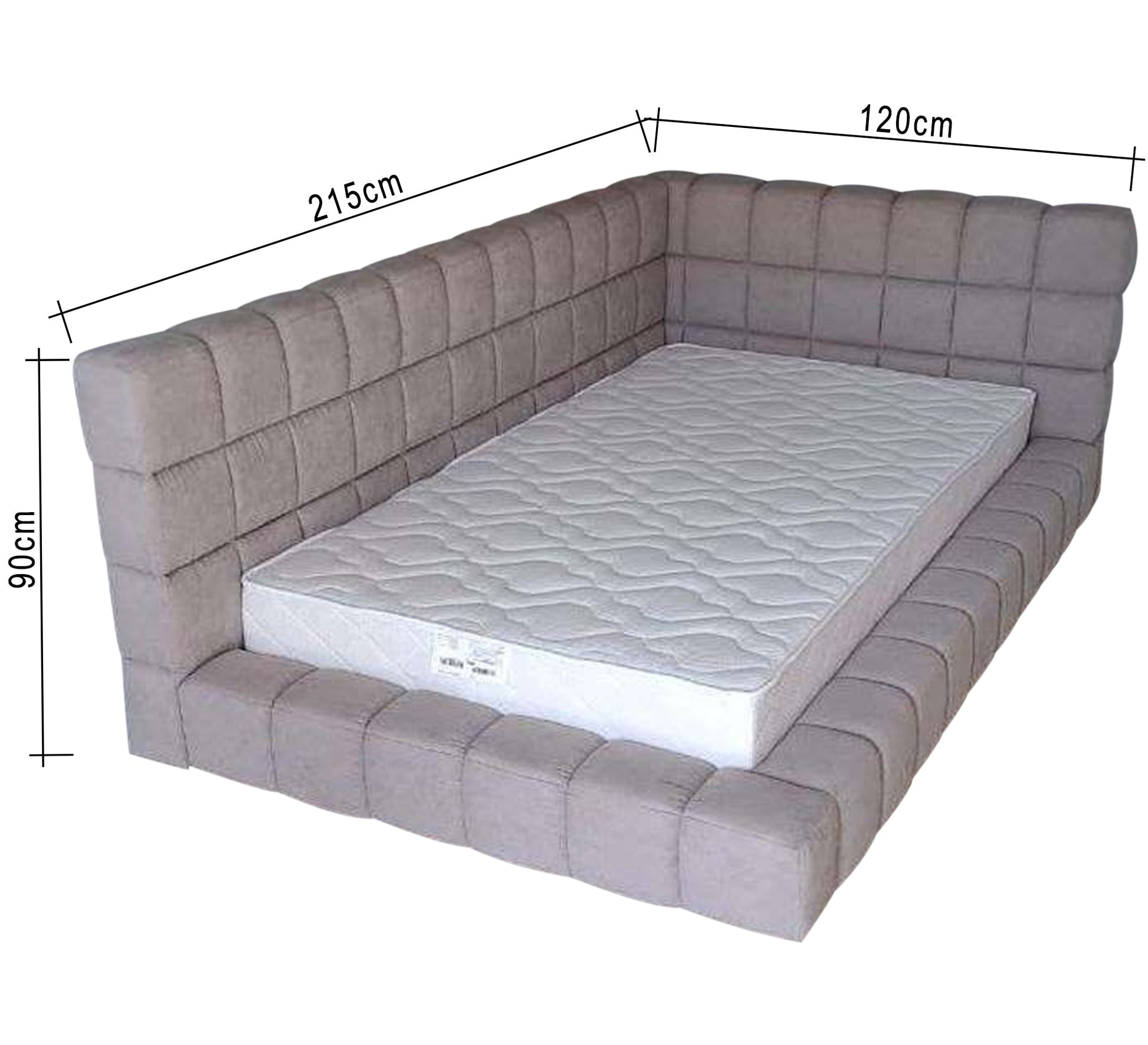 Checkered corner bed - Vitrine Furniture - Furniture
