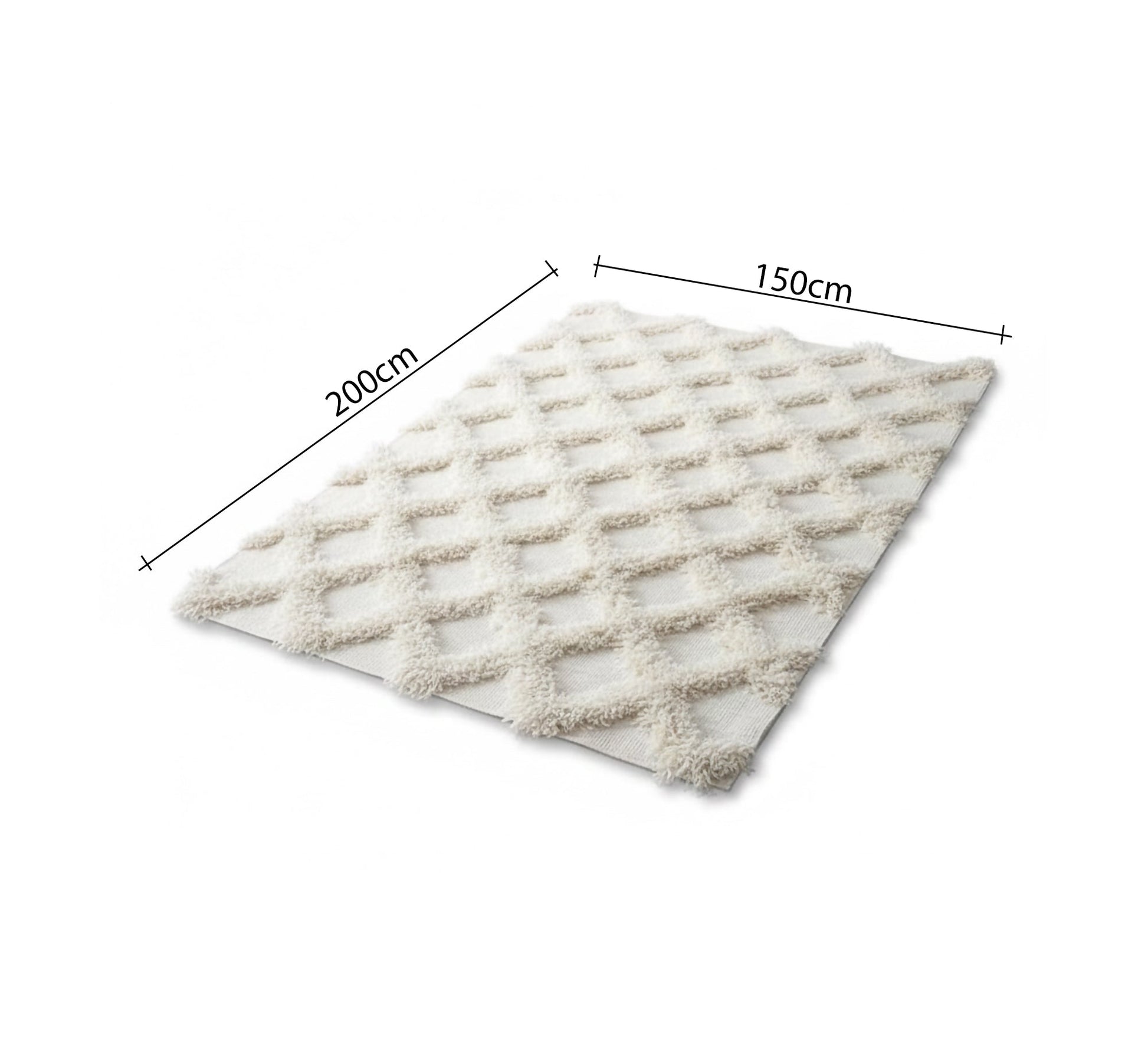 Cheerful and soft off - white rug - Vitrine Furniture - Accessories