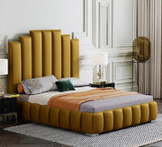 Cheerful orange upholstered bed - Vitrine Furniture - Furniture