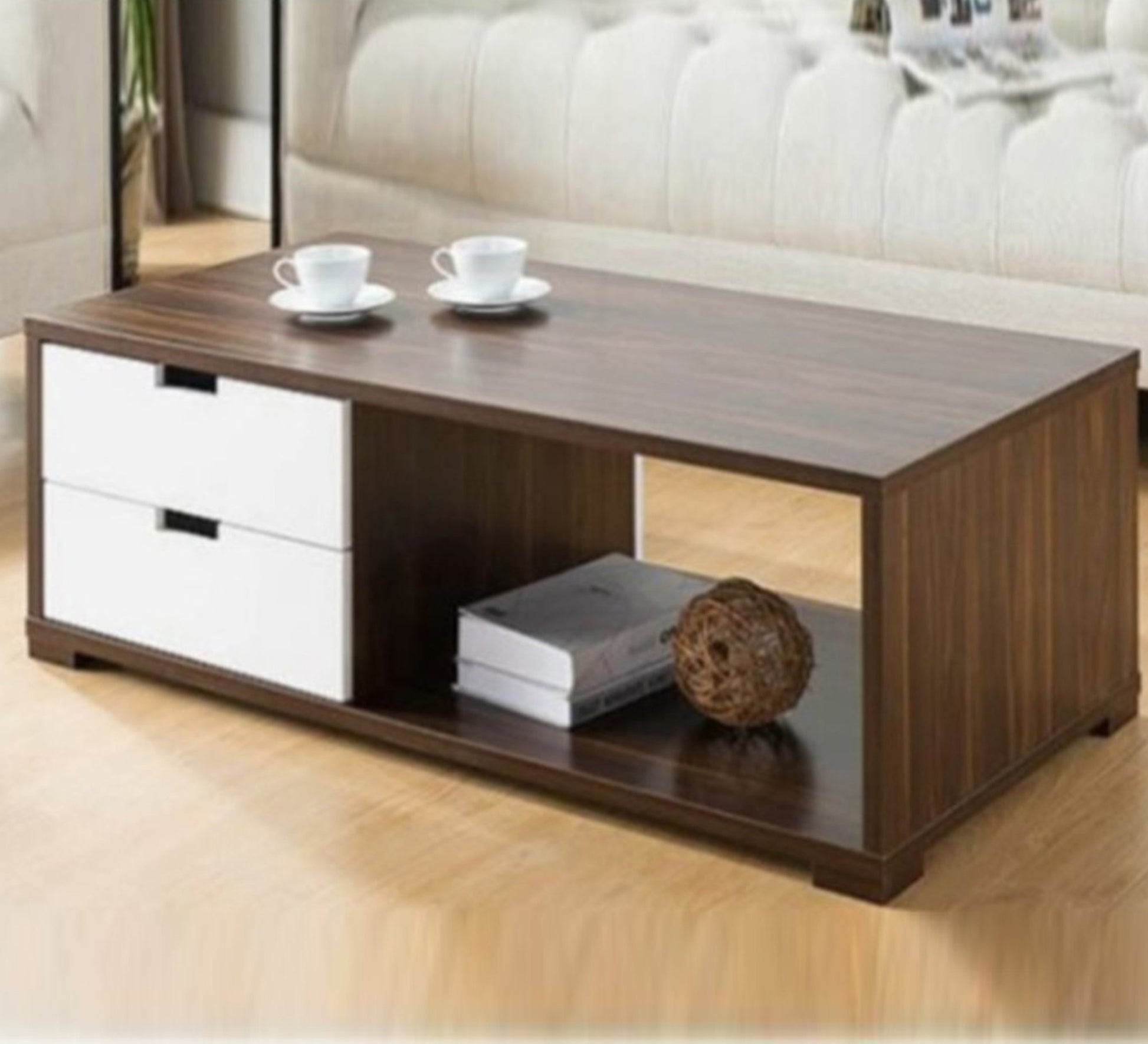 Chest table with 2 drawers and storage space - Vitrine Furniture - Furniture