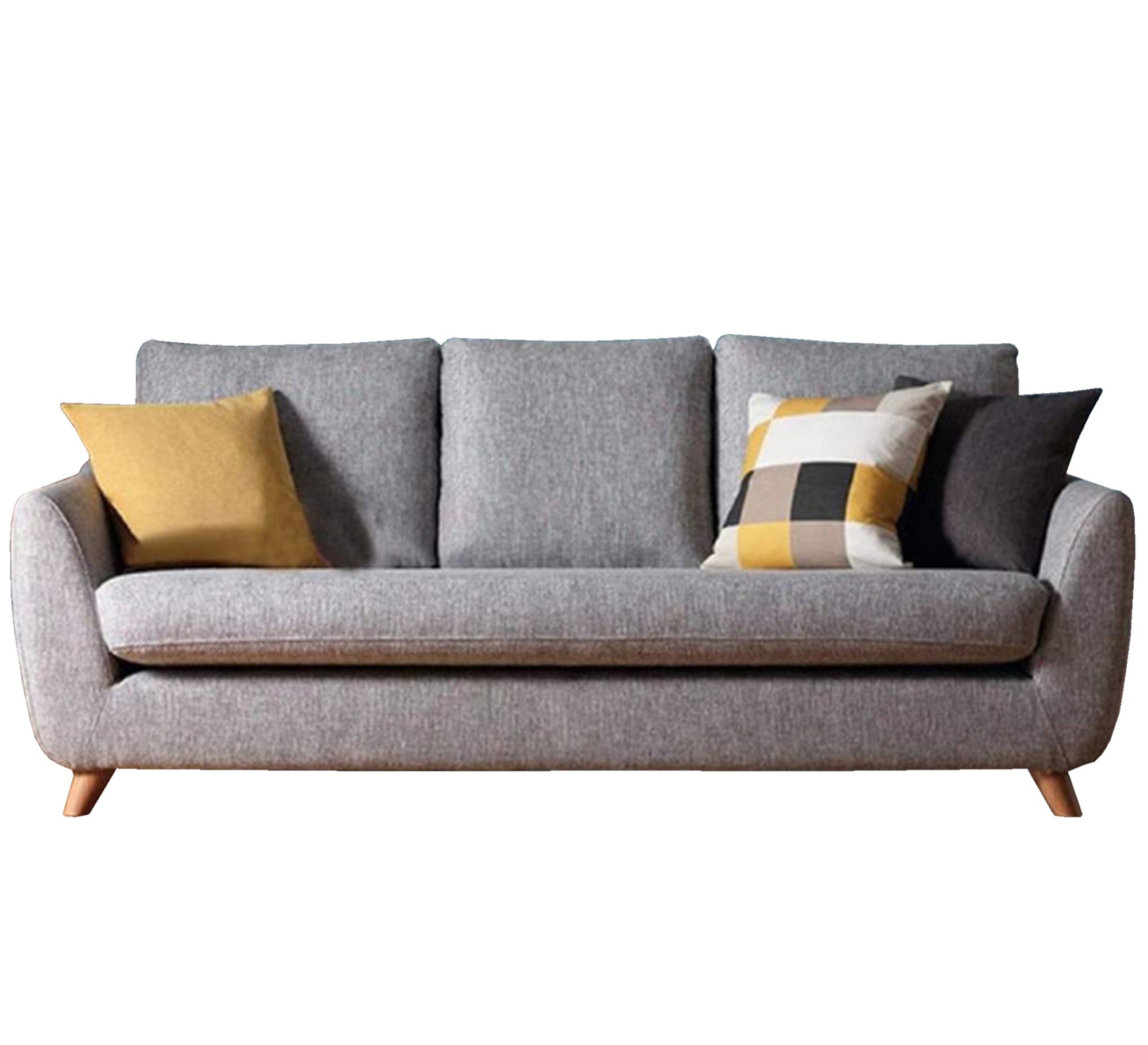 Chic Gray Sofa with Elevated Stance - Vitrine Furniture - Living room Sofas