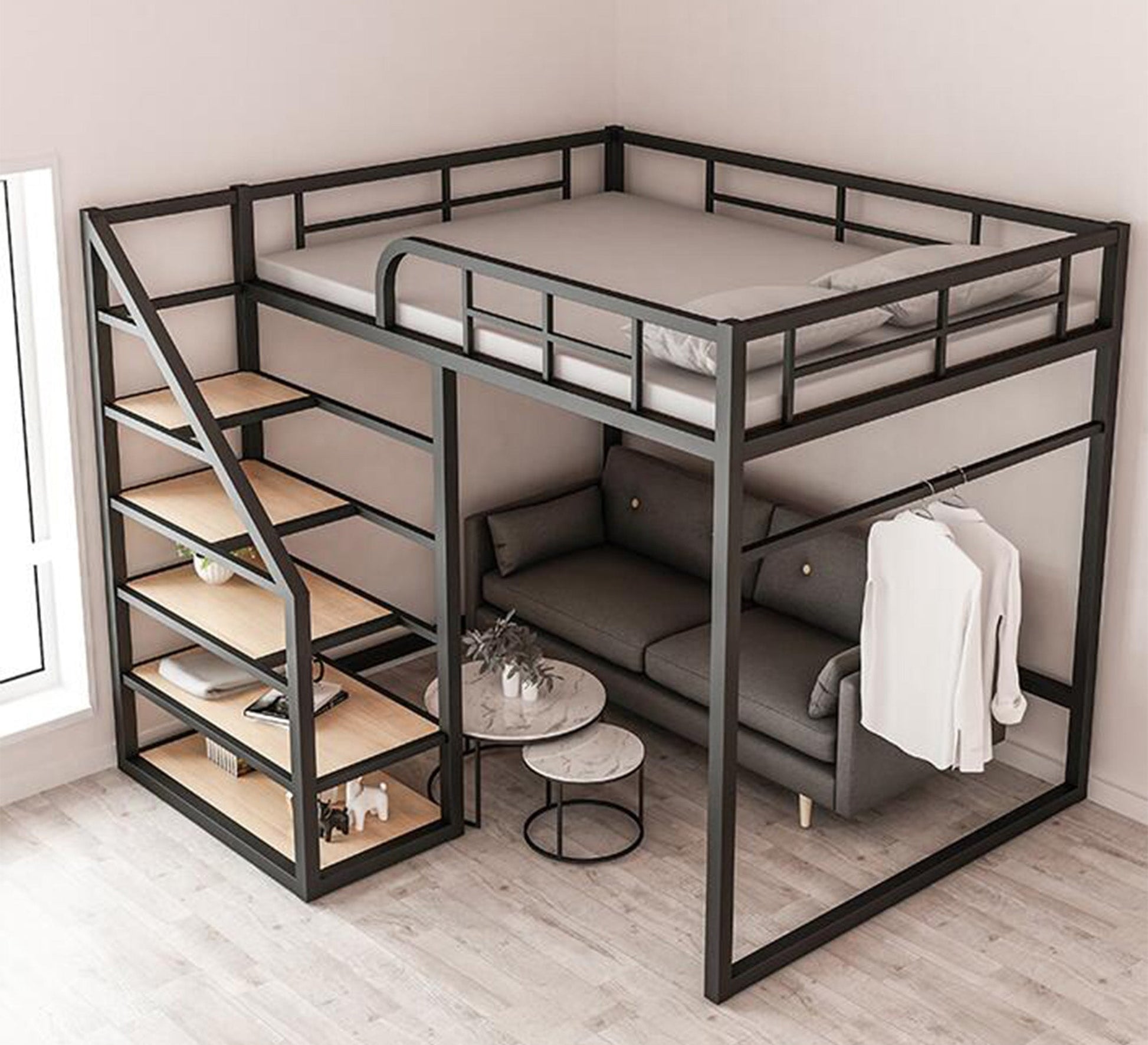 Children's bed with Shelves - Vitrine Furniture - Beds