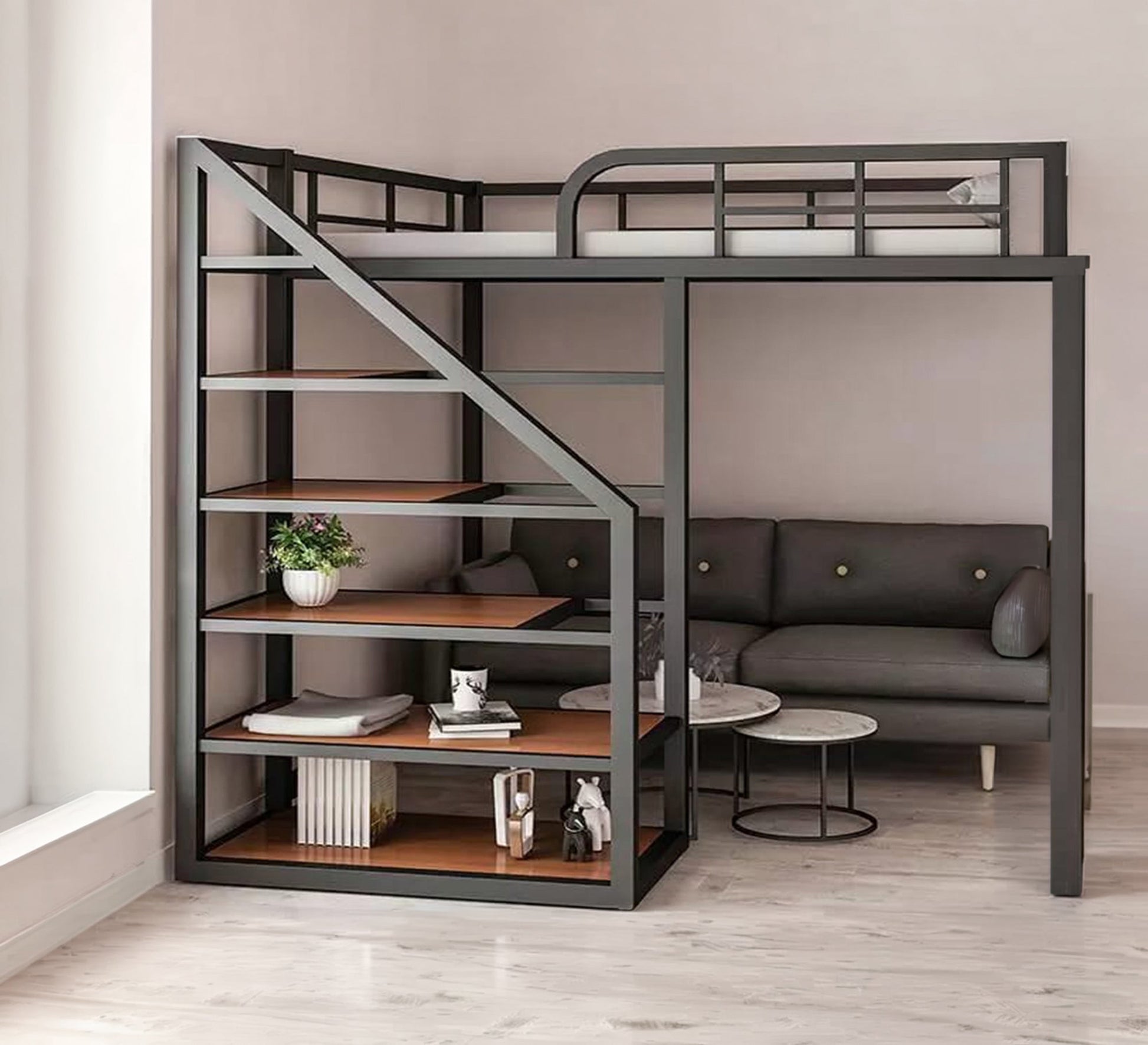Children's bed with Shelves - Vitrine Furniture - Beds