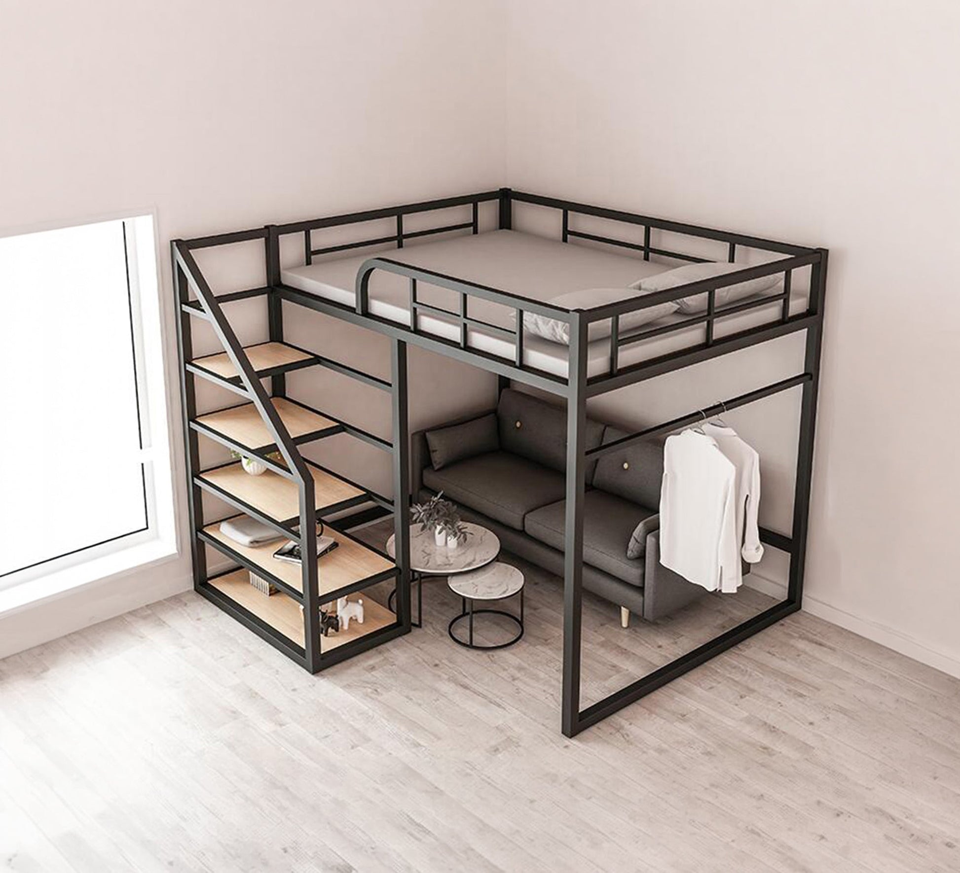 Children's bed with Shelves - Vitrine Furniture - Beds