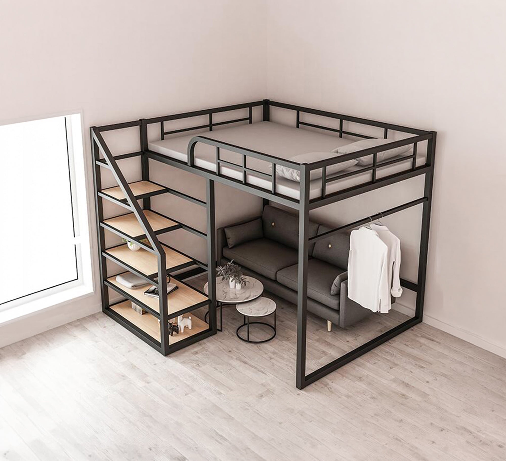 Children's bed with Shelves - Vitrine Furniture - Beds