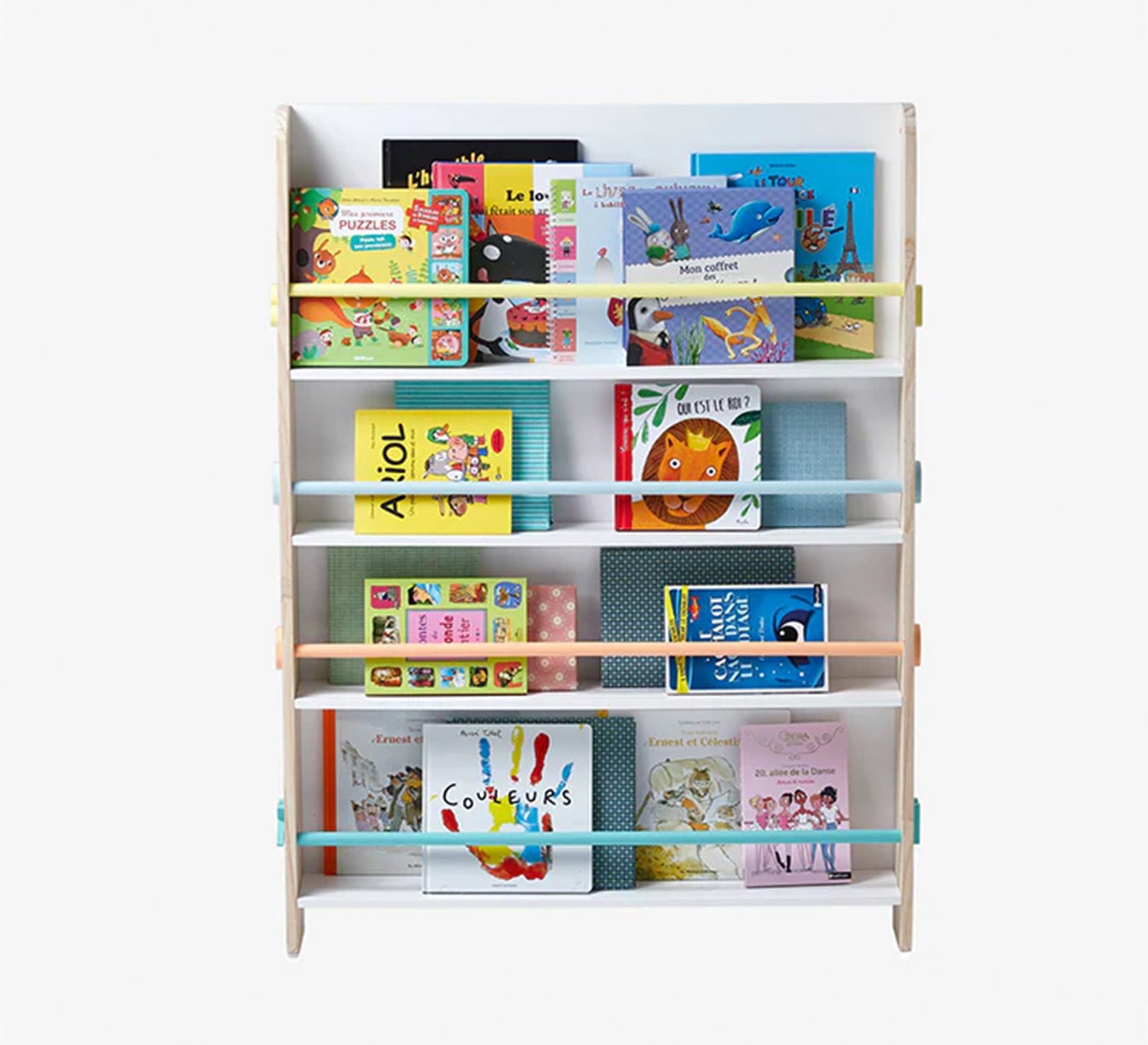Children's Bookcase – Blockboard Wood - Vitrine Furniture - Décor