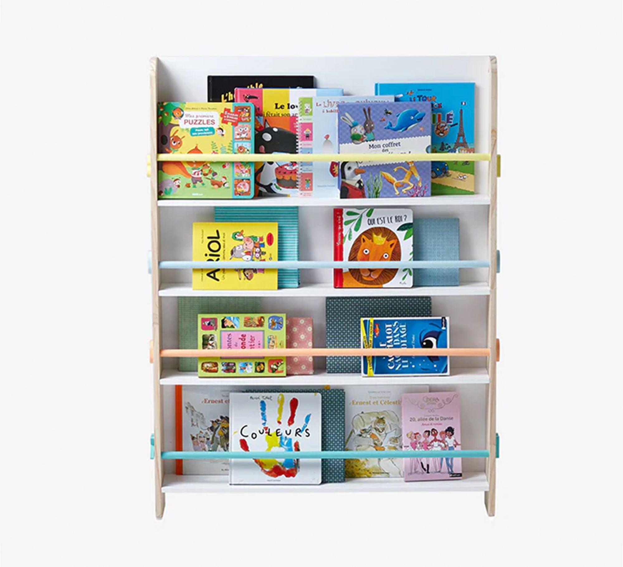 Children's Bookcase – Blockboard Wood - Vitrine Furniture - Décor