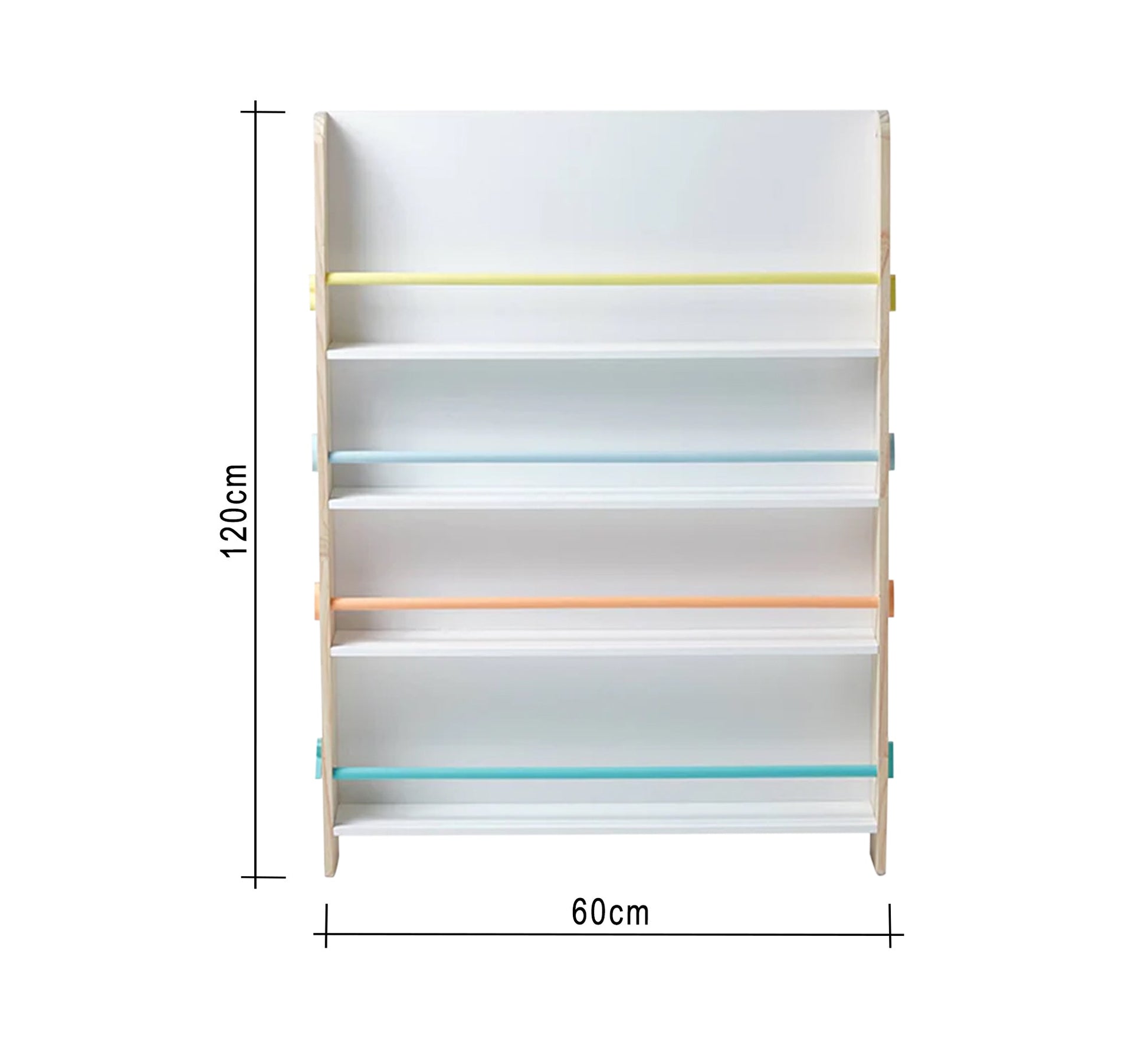 Children's Bookcase – Blockboard Wood - Vitrine Furniture - Décor