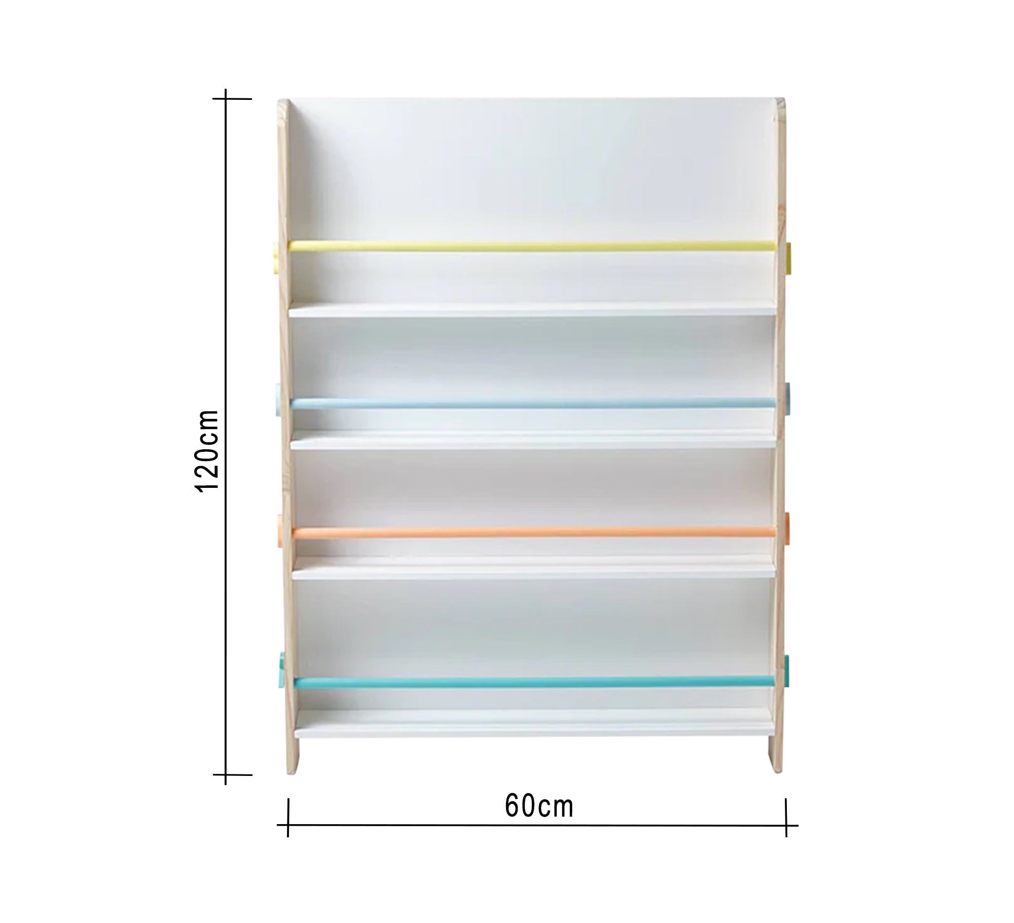 Children's Bookcase – Blockboard Wood - Vitrine Furniture - Décor