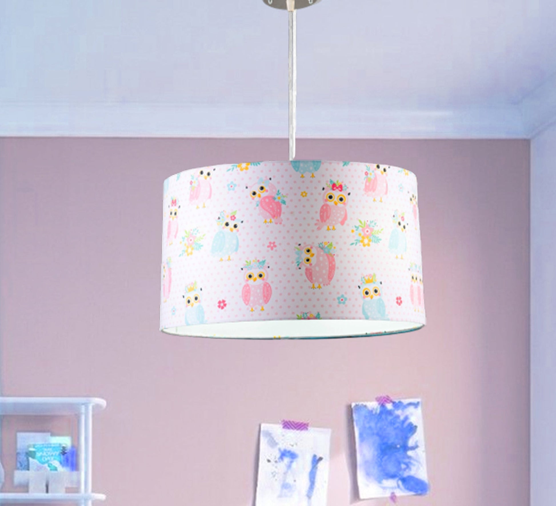 Children's Light Owl Pendant Light - Vitrine Furniture - Lighting