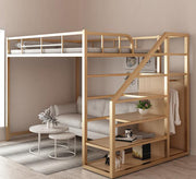 Children's metal bed with Shelves - Vitrine Furniture - Beds