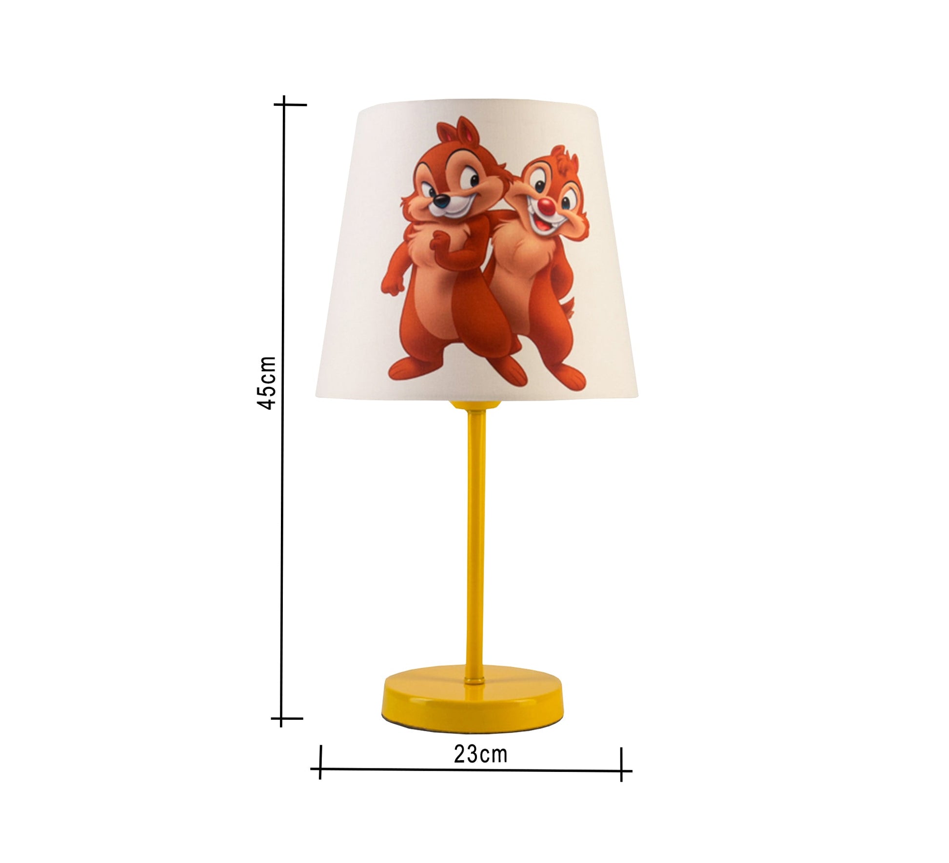 Chip and Dale Lamp : Fun, Lighting, Decor, Kids with Gold Base - Vitrine Furniture - Lighting