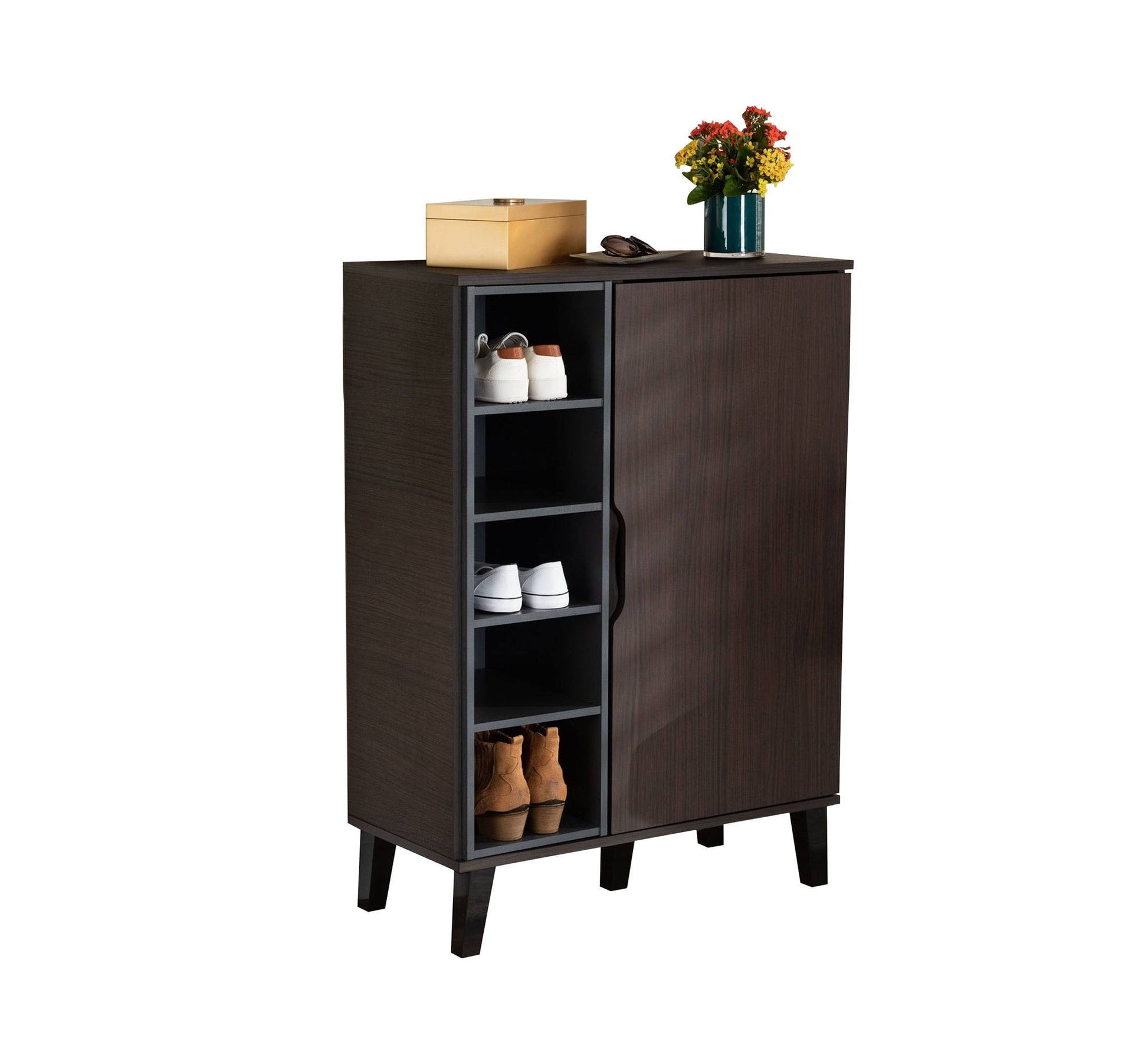 Chocolate brownShoe rack - Vitrine Furniture - Furniture