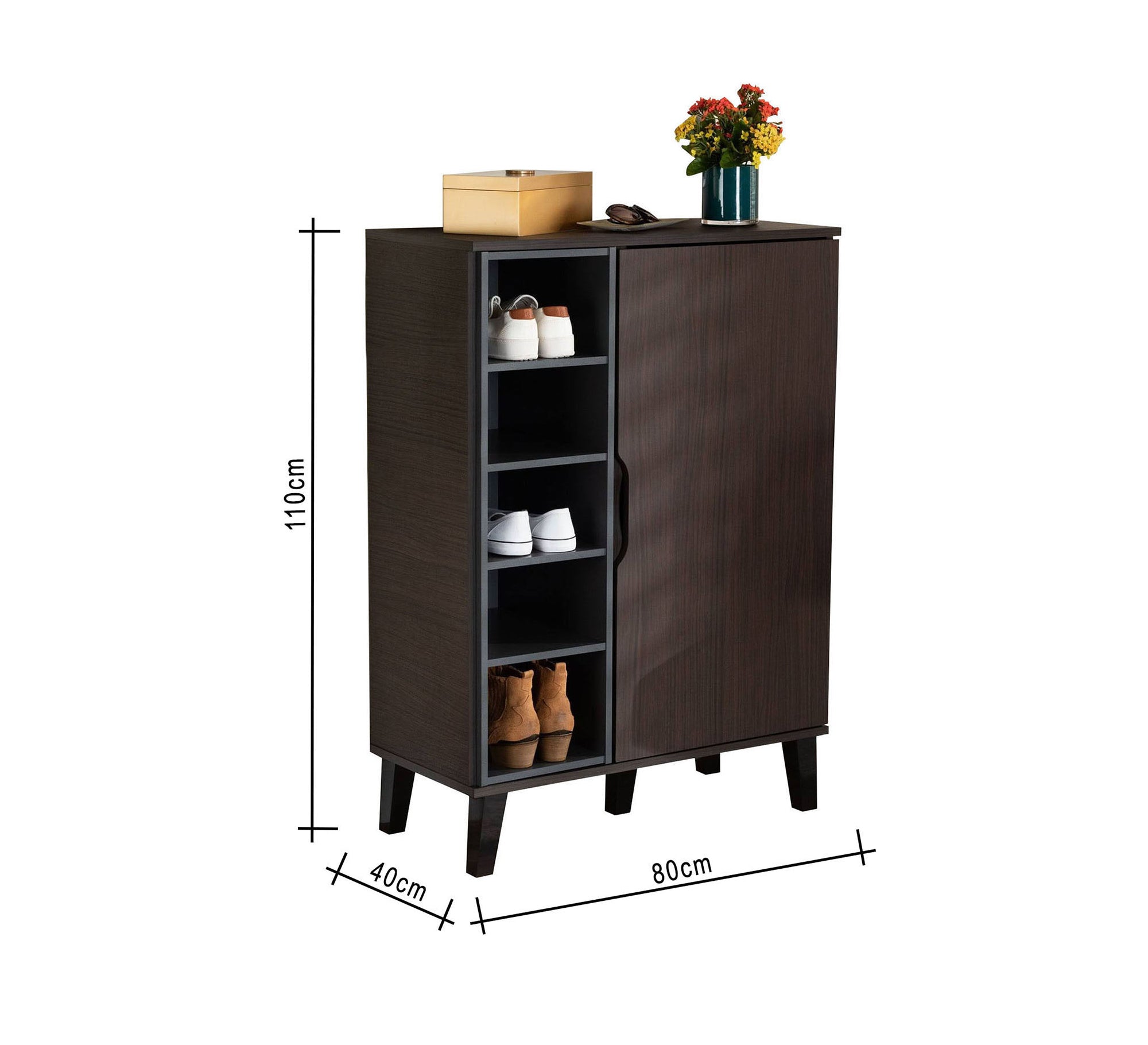 Chocolate brownShoe rack - Vitrine Furniture - Furniture