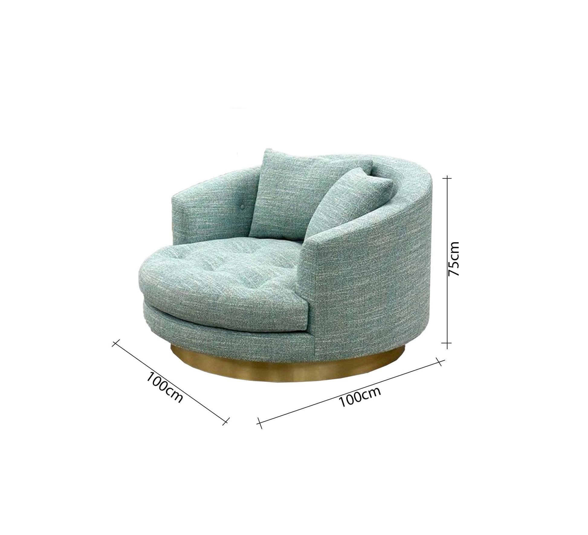 Circular armchair and high backrest - Vitrine Furniture - Furniture