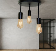 Circular ceiling pendant with three lights - Vitrine Furniture - Ceiling lights