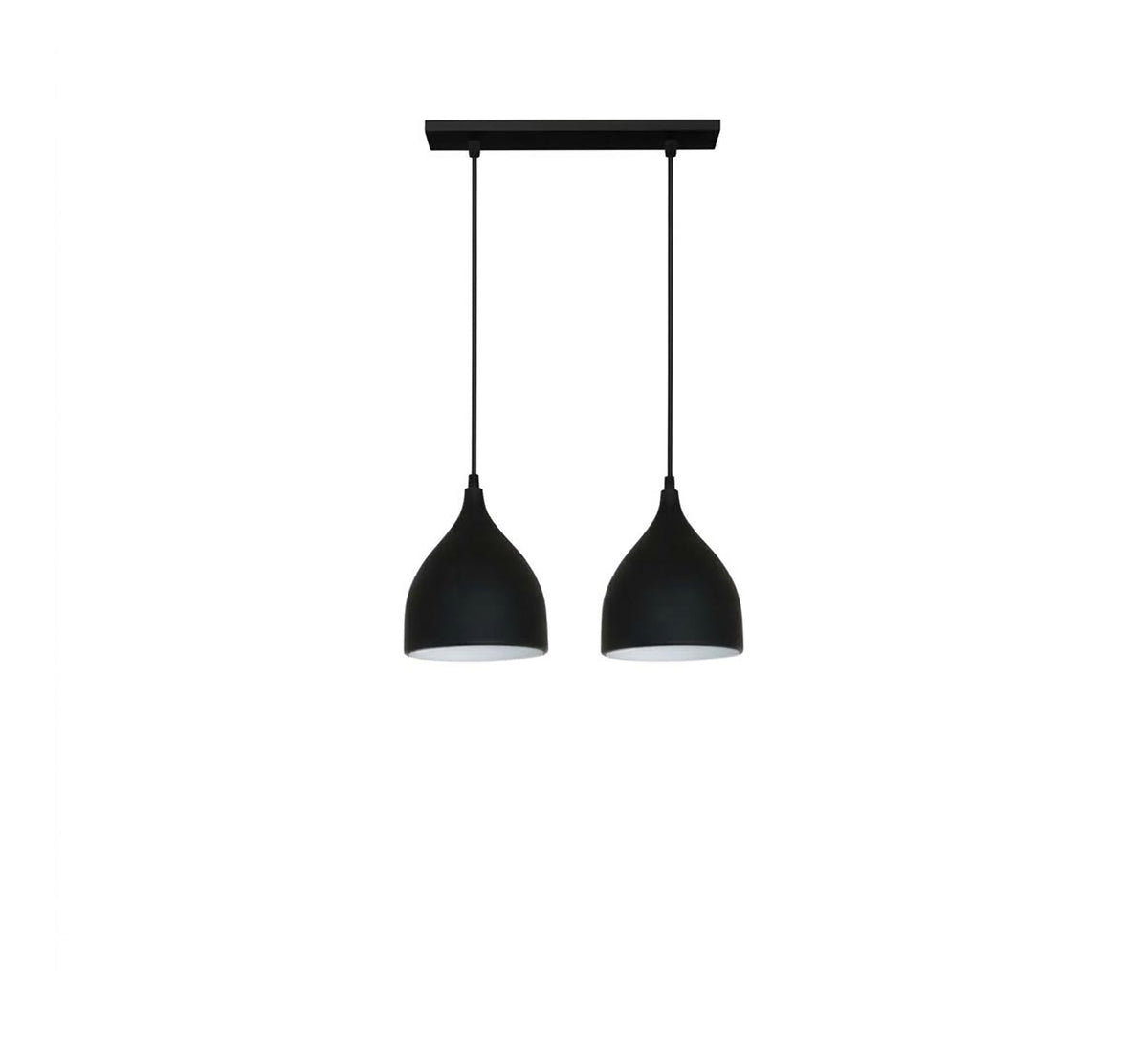 Circular chandelier with three black metal cubes - Vitrine Furniture - Ceiling lights