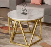 Circular coffee table with a pentagonal base - Vitrine Furniture - Furniture