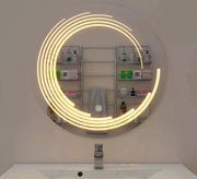 Circular LED Mirrors: Chic, Modern, Radiant - Vitrine Furniture - Mirrors