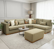 Circular Living Room - Calm & Cozy - Vitrine Furniture - L - shape sofa set