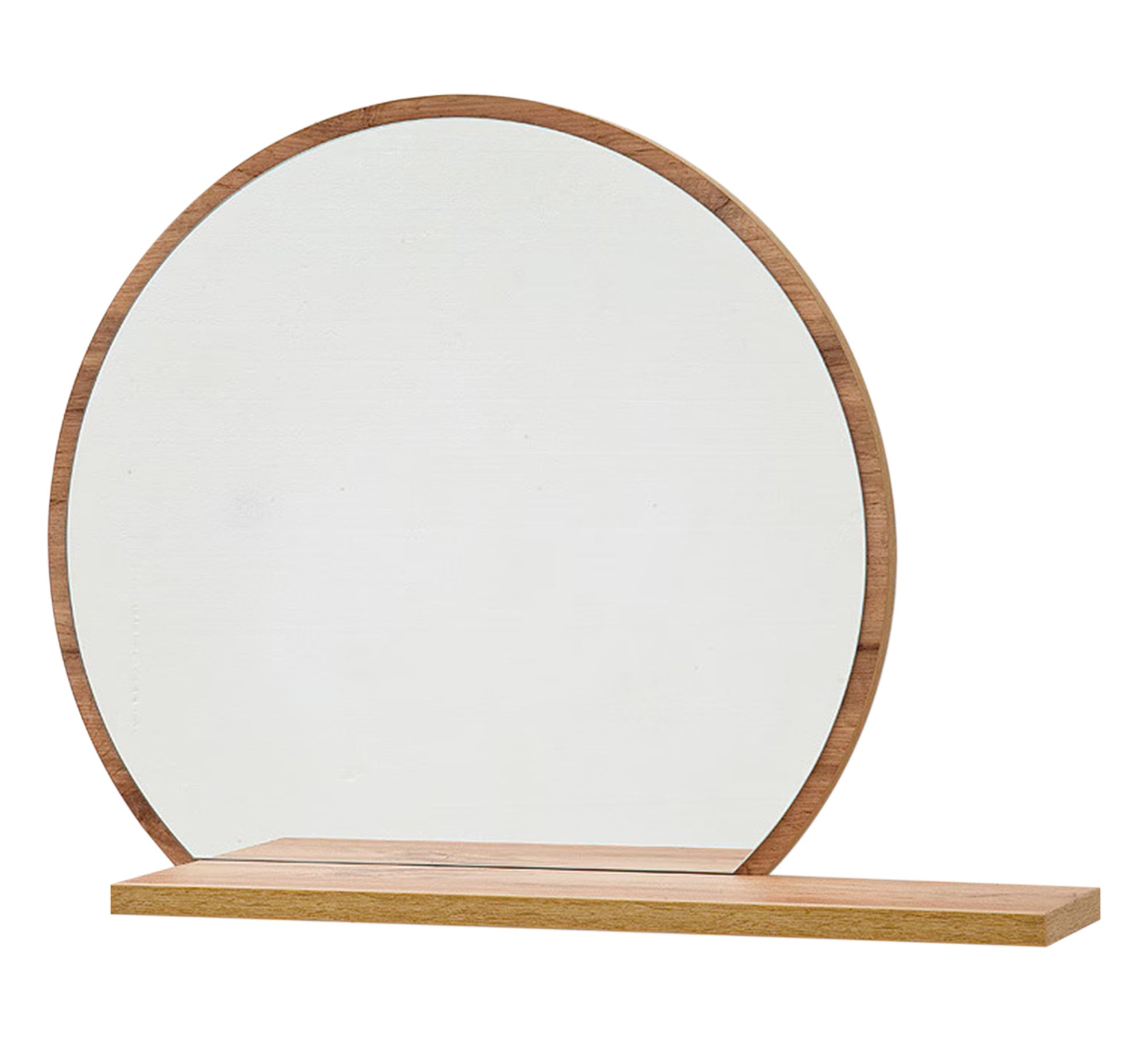 Circular mirror for the home entrance with a distinctive shelf - Vitrine Furniture - Décor