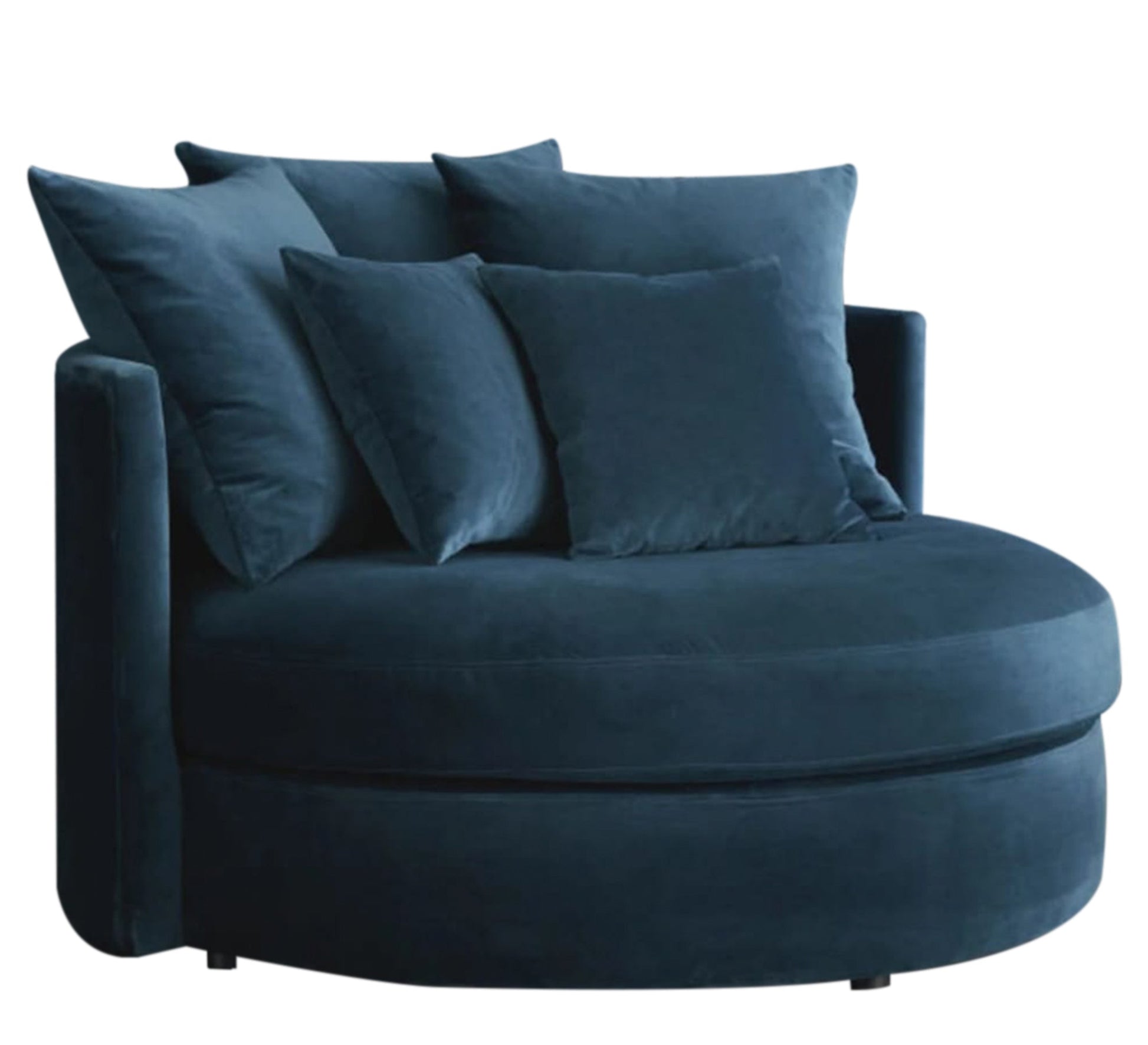 Circular petrol footrest chair - Vitrine Furniture - Furniture