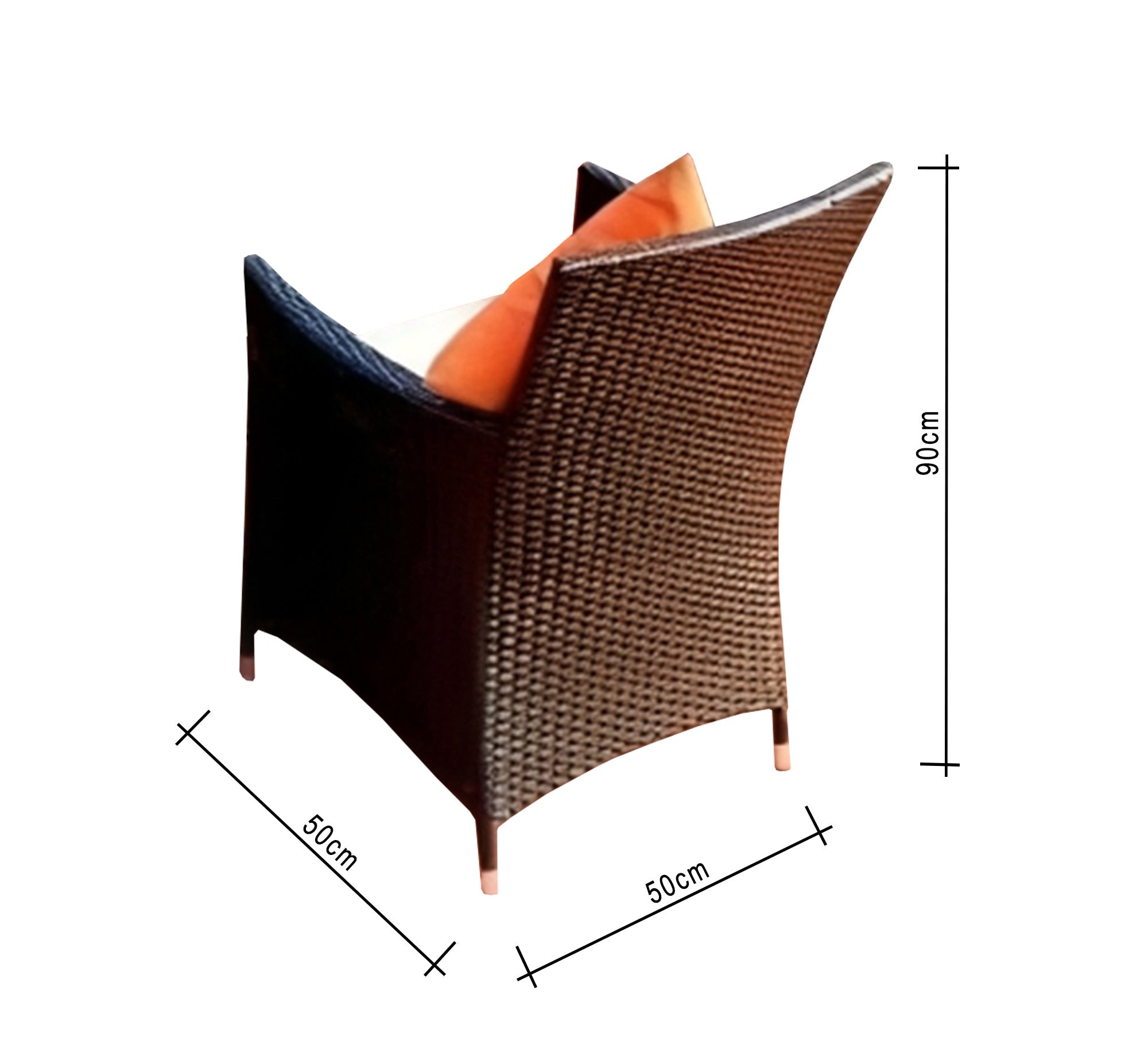 Circular rattan table with eight chairs - Vitrine Furniture - Outdoor Products