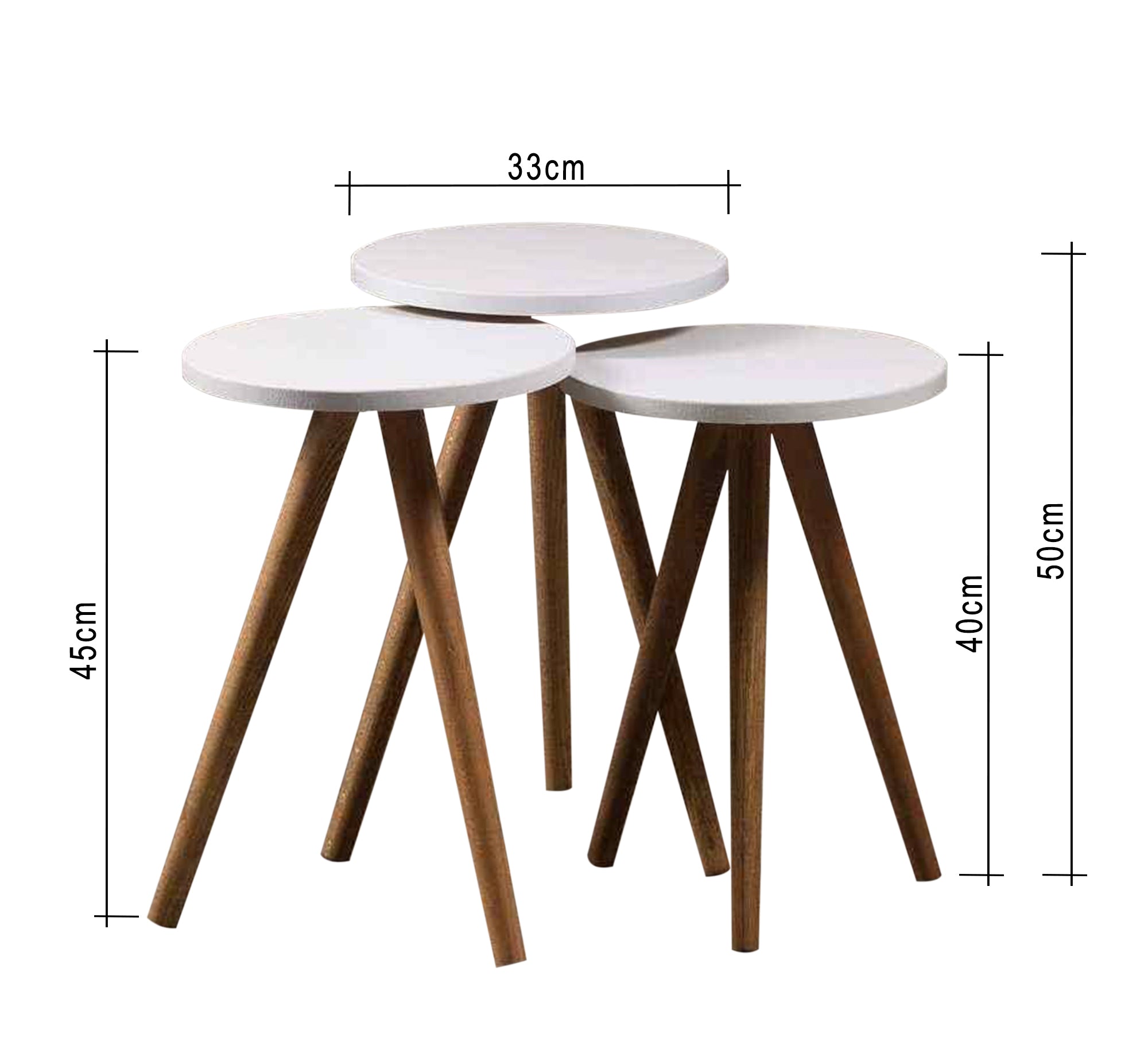 Circular small side tables set - Vitrine Furniture - Furniture