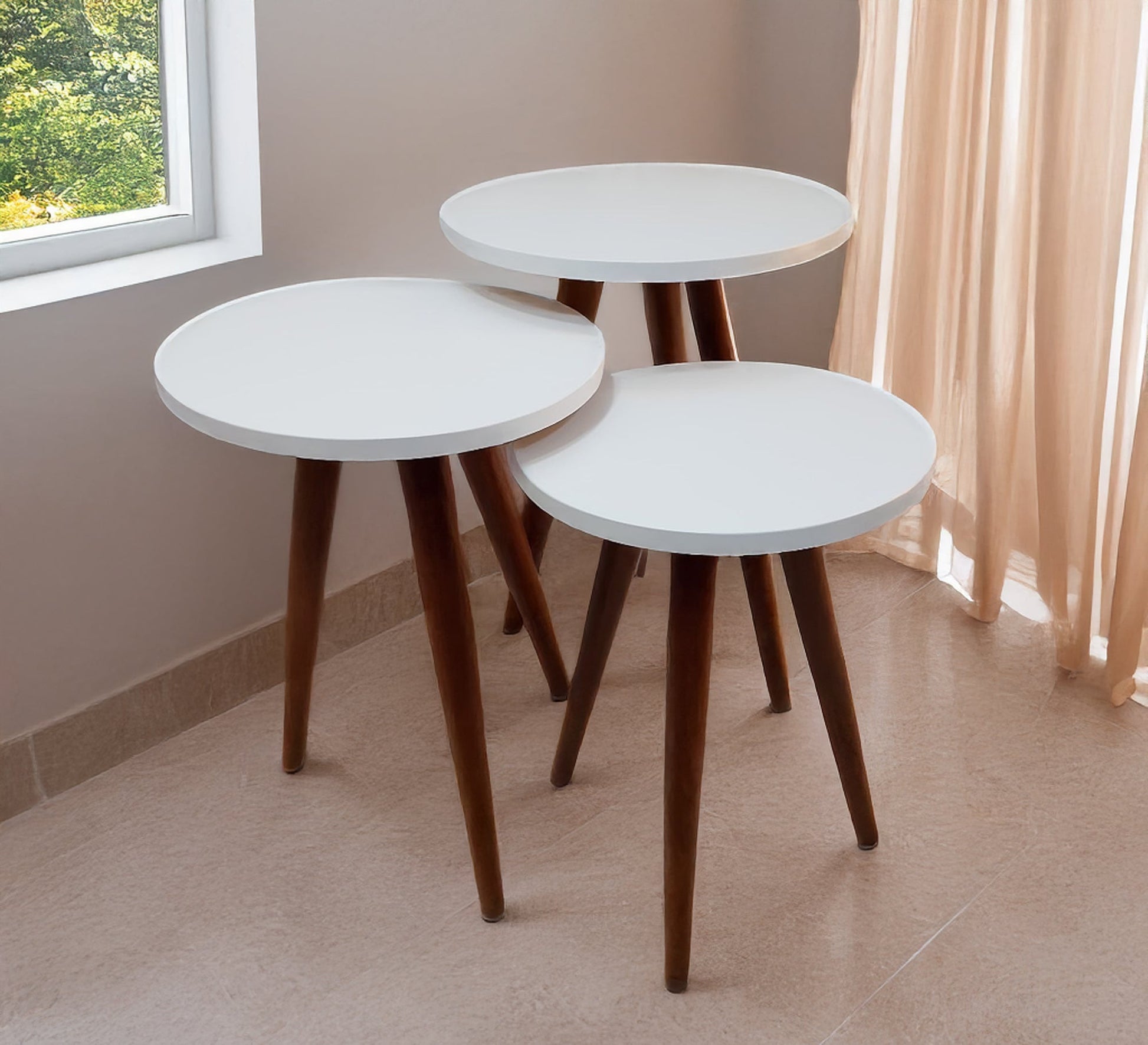 Circular small side tables set - Vitrine Furniture - Furniture
