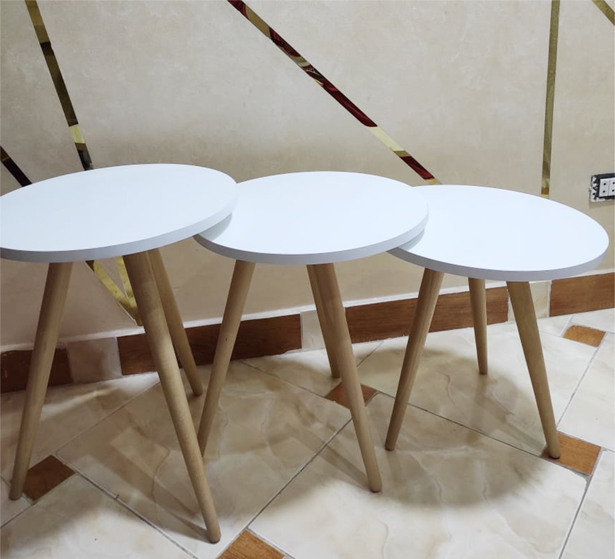 Circular small side tables set - Vitrine Furniture - Furniture